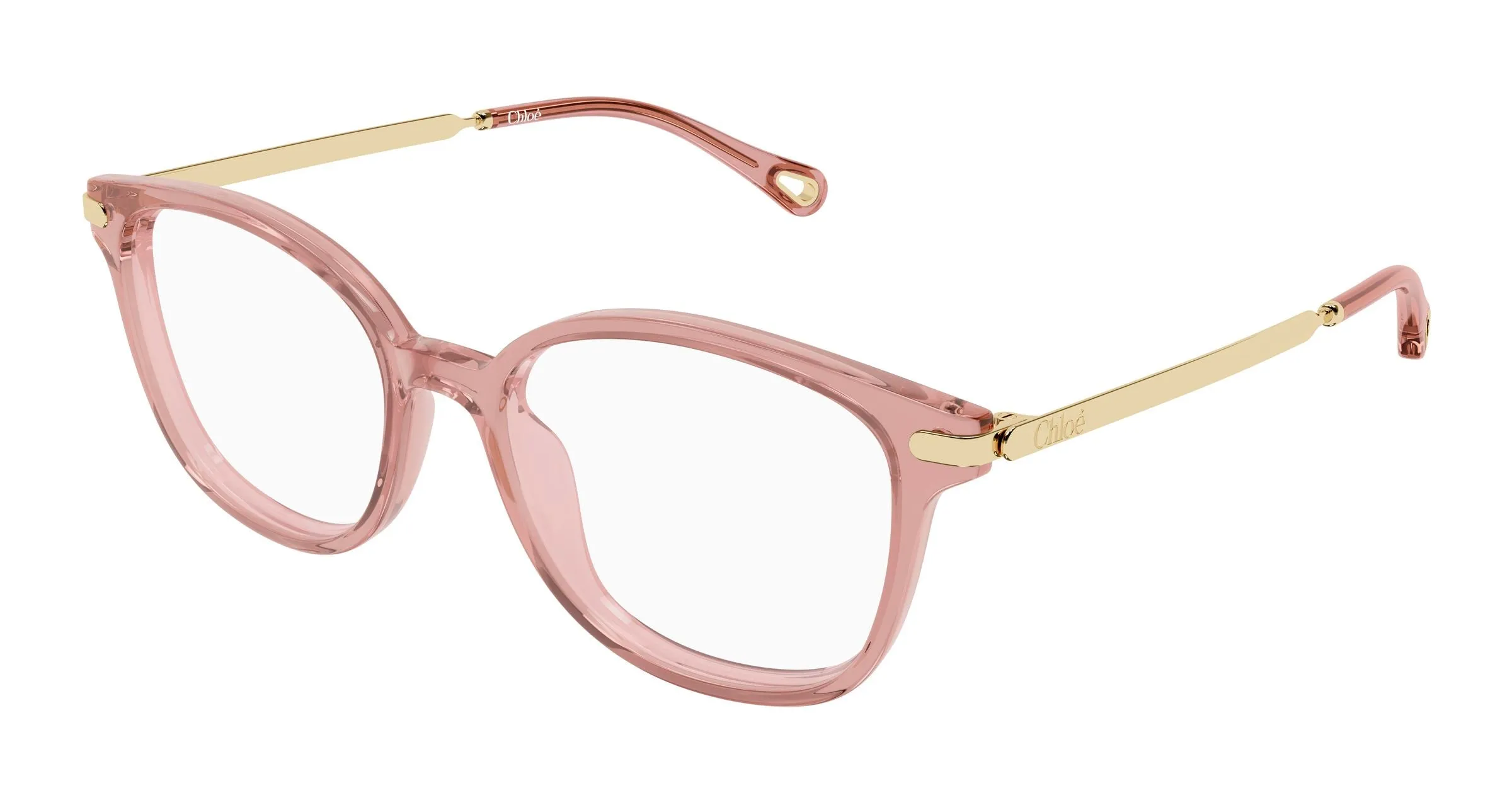 Chloé CH0359O 003 Montature da vista Acetato Rosa Trasparente Squadrata - immagine 1