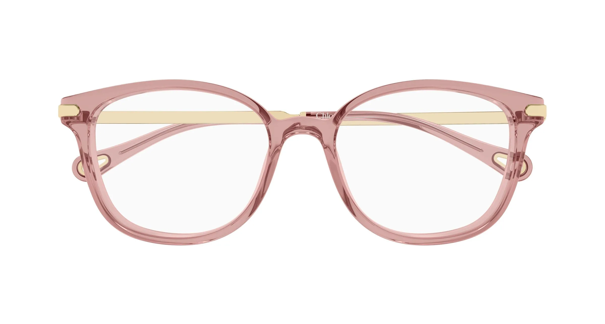 Chloé CH0359O 003 Montature da vista Acetato Rosa Trasparente Squadrata - immagine 2