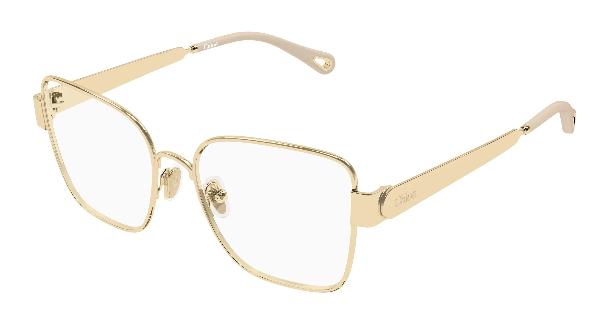 Chloé CH0356O 003 Montature da vista Metallo Oro Trasparente Farfalla - immagine 1