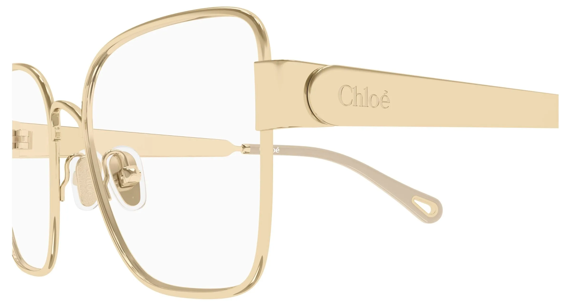 Chloé CH0356O 003 Montature da vista Metallo Oro Trasparente Farfalla - immagine 3