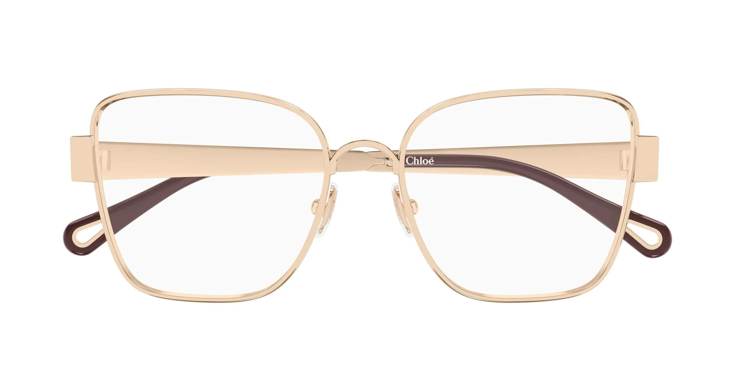 Chloé CH0356O 002 Montature da vista Metallo Oro Trasparente Farfalla - immagine 2
