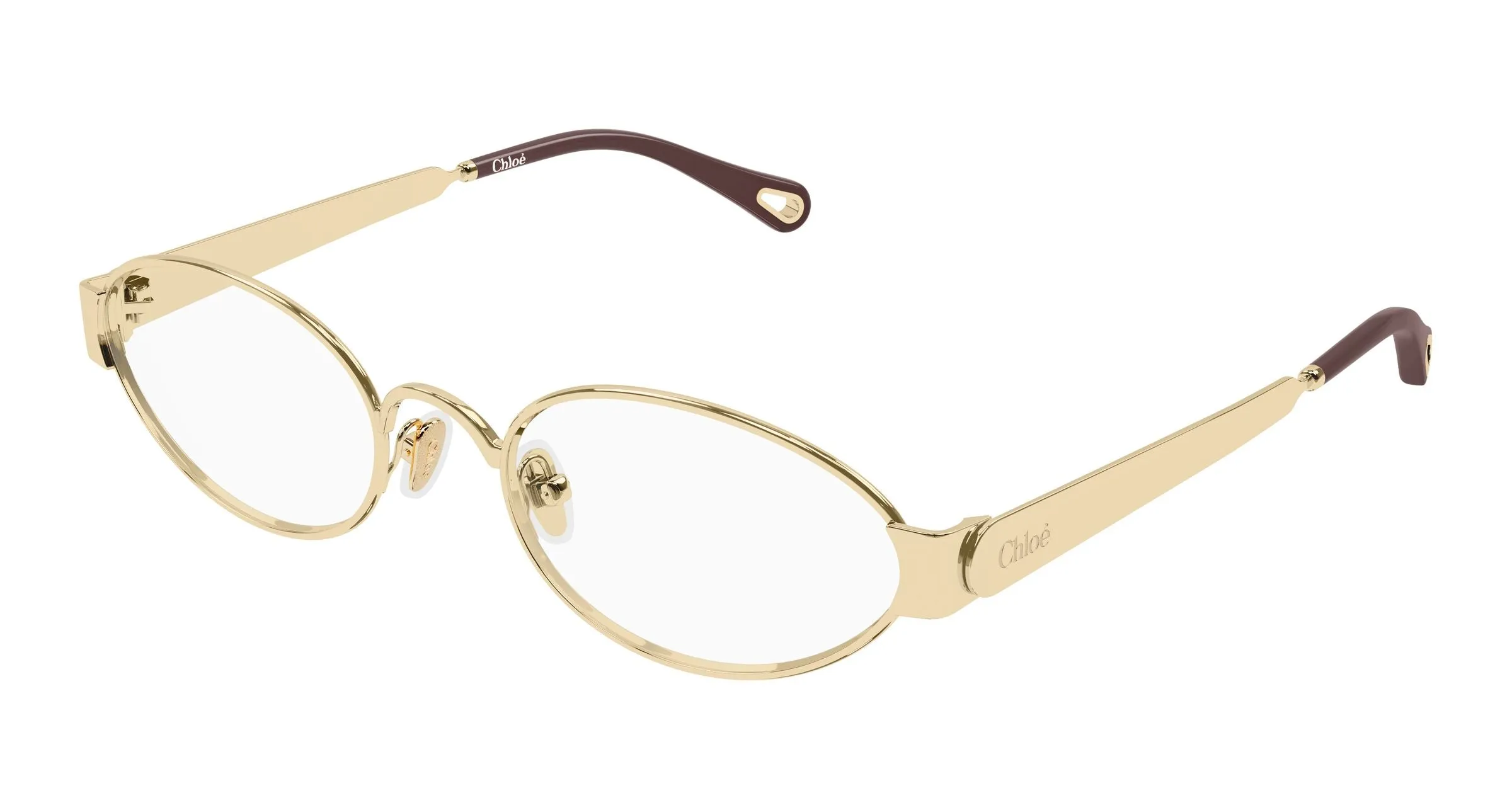 Chloé CH0355O 002 Montature da vista Metallo Oro Trasparente Rotonda - immagine 1