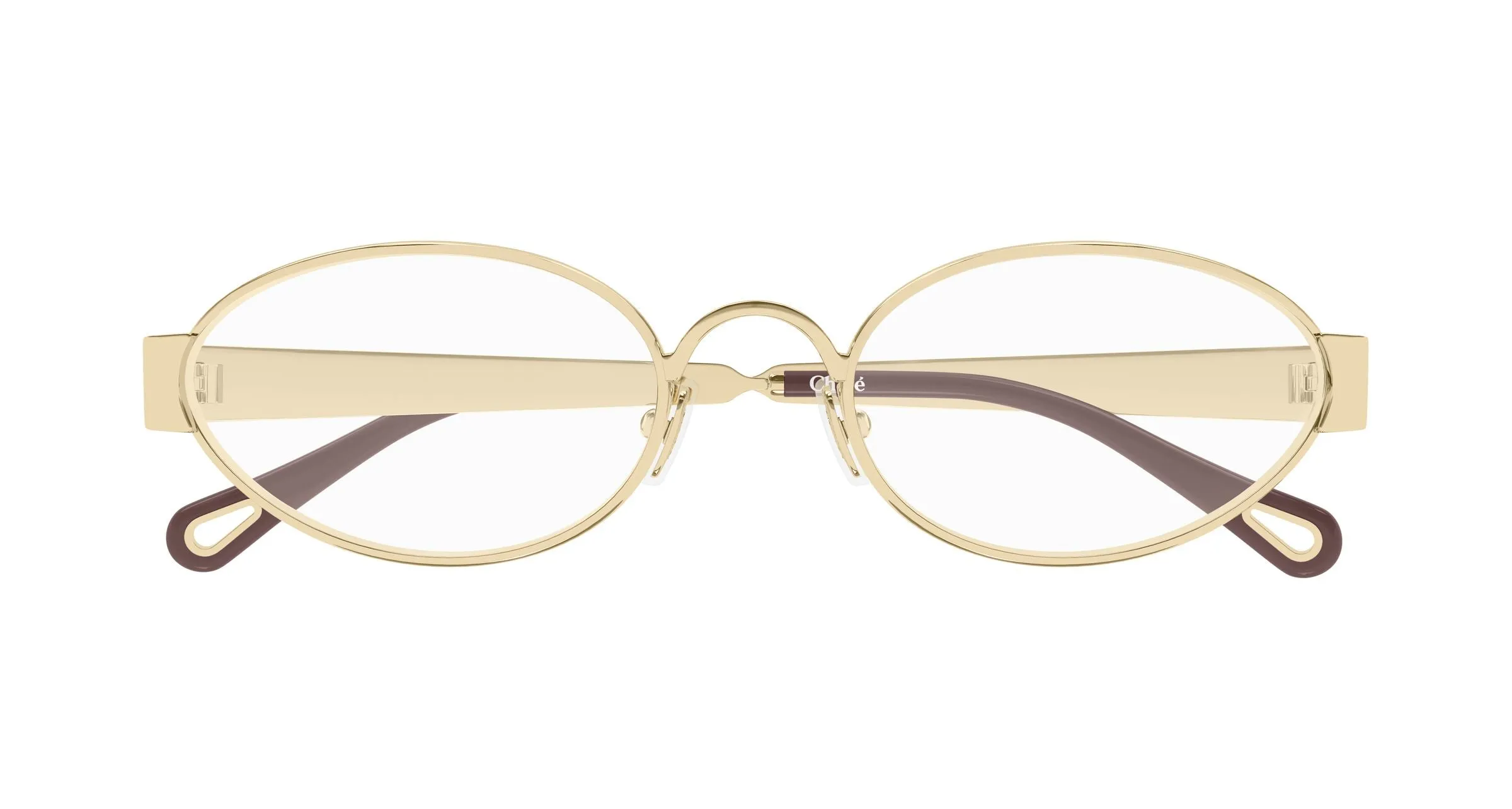 Chloé CH0355O 002 Montature da vista Metallo Oro Trasparente Rotonda - immagine 2