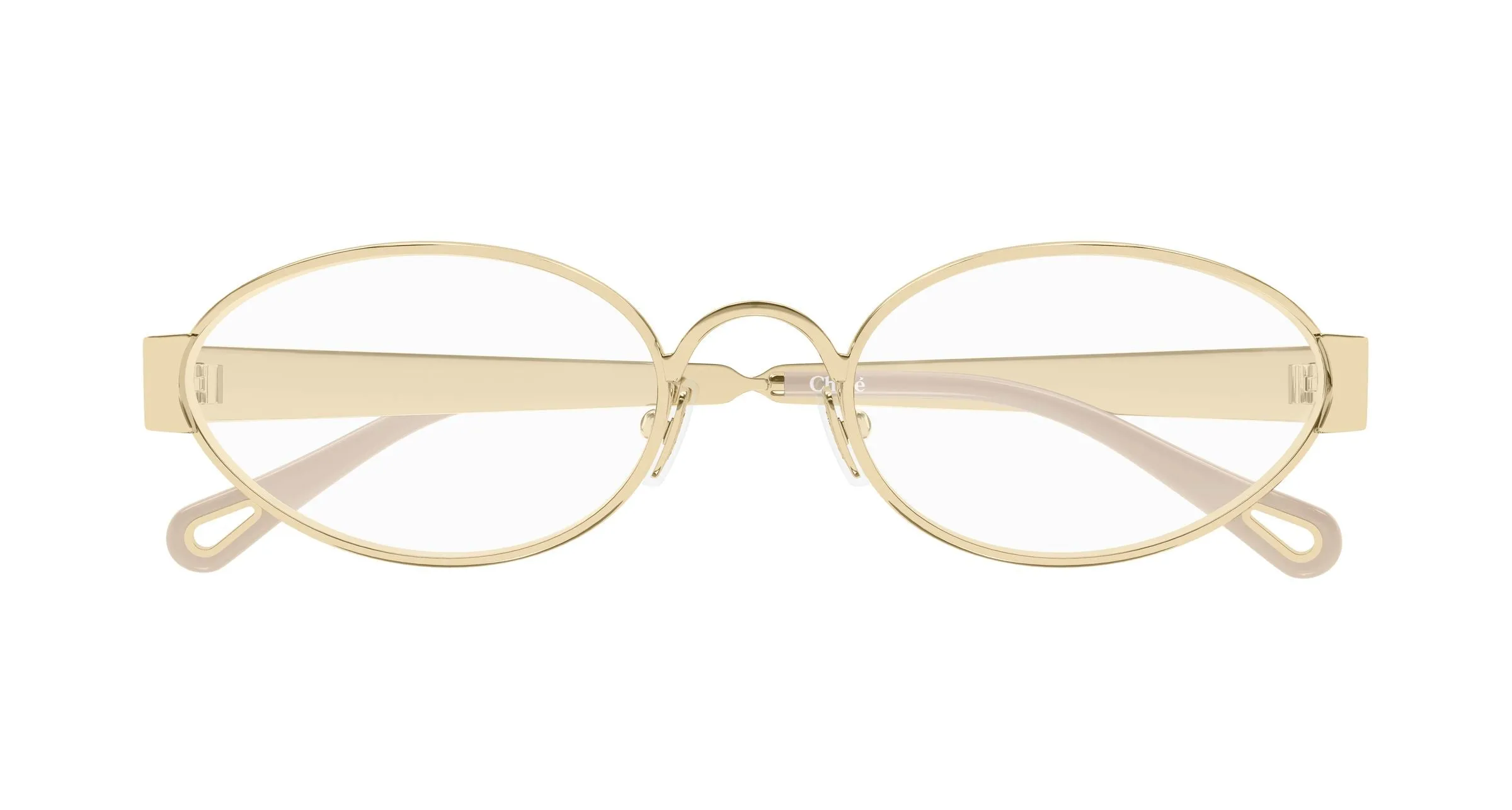 Chloé CH0355O 001 Montature da vista Metallo Oro Trasparente Rotonda - immagine 2