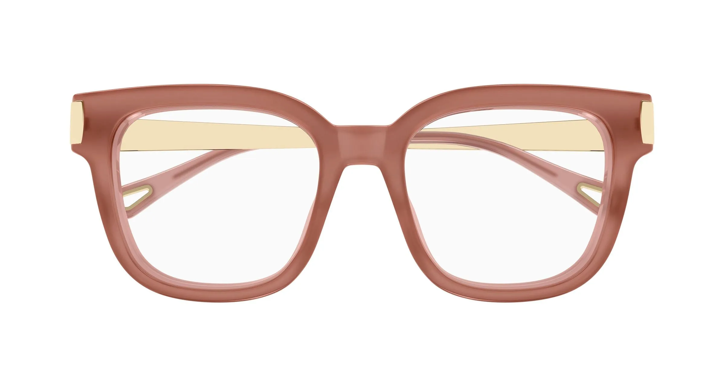 Chloé CH0353O 004 Montature da vista Acetato Rosa Trasparente Squadrata - immagine 2