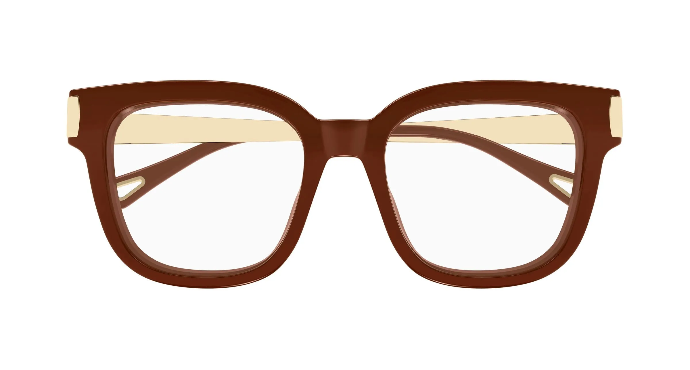 Chloé CH0353O 003 Montature da vista Acetato Marrone Trasparente Squadrata - immagine 2