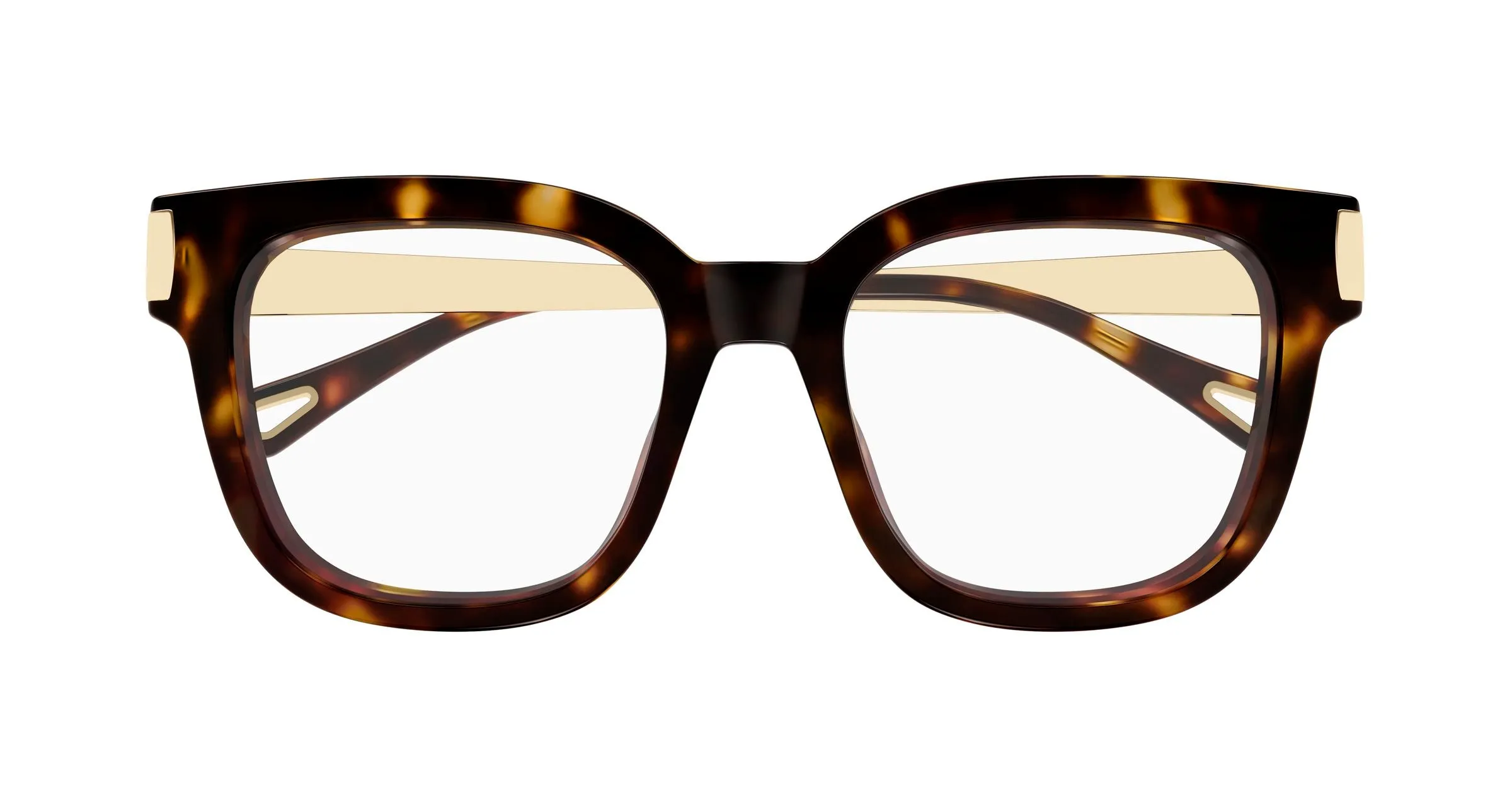 Chloé CH0353O 002 Montature da vista Acetato Havana Trasparente Squadrata - immagine 2