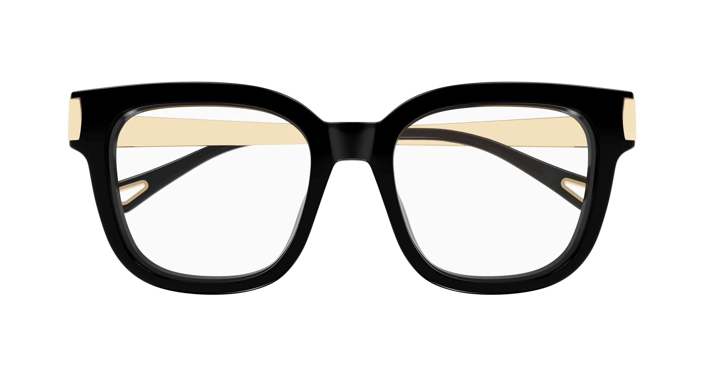 Chloé CH0353O 001 Montature da vista Acetato Nero Trasparente Squadrata - immagine 2
