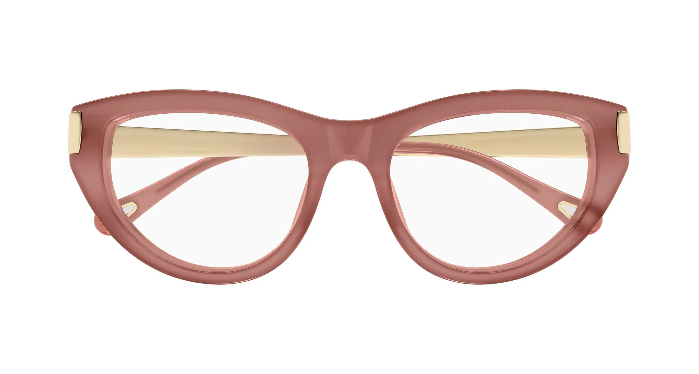 Chloé CH0352O 004 Montature da vista Acetato Rosa Trasparente Cat Eye - immagine 2