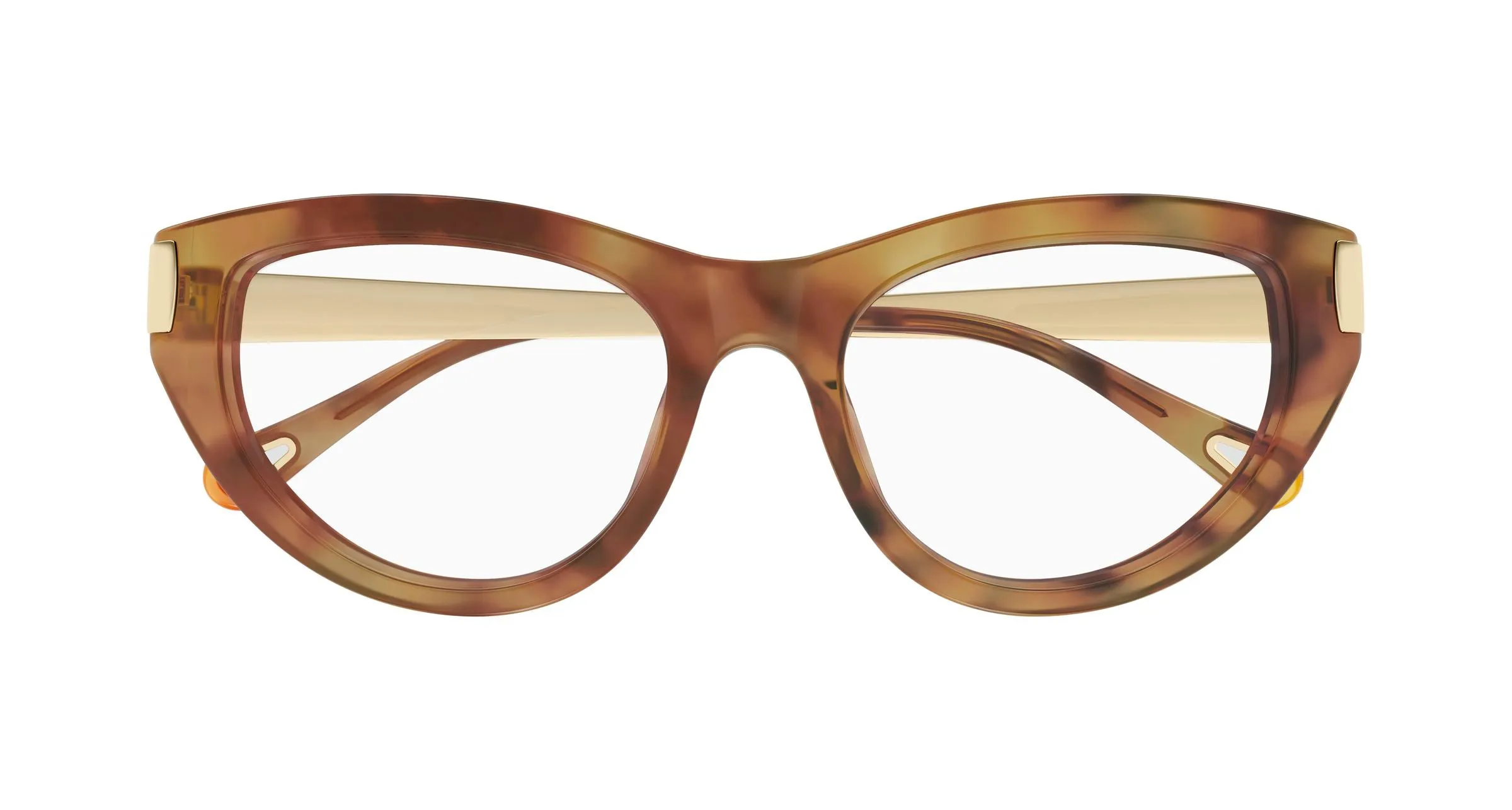 Chloé CH0352O 002 Montature da vista Acetato Havana Trasparente Cat Eye - immagine 2