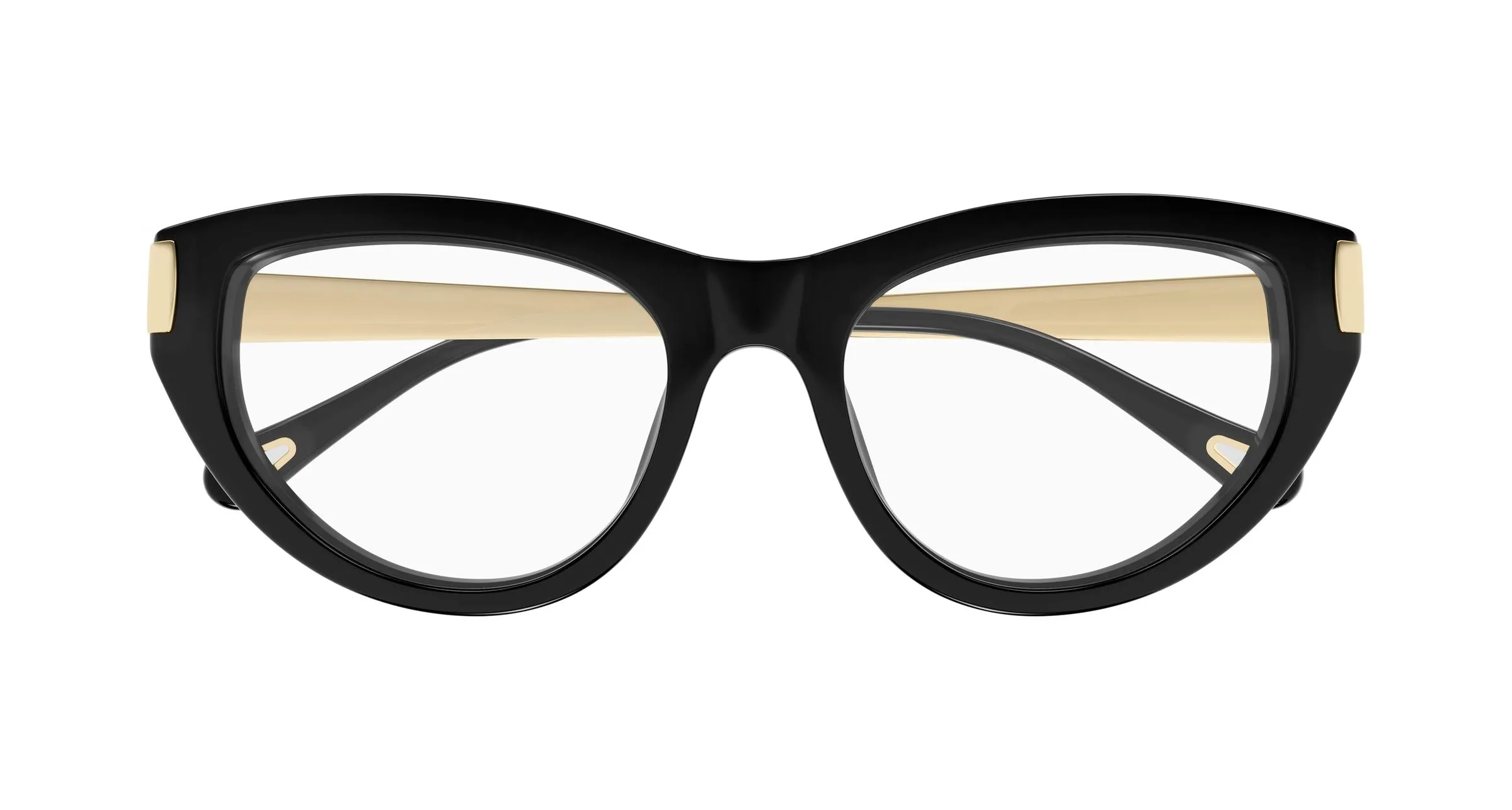 Chloé CH0352O 001 Montature da vista Acetato Nero Trasparente Cat Eye - immagine 2