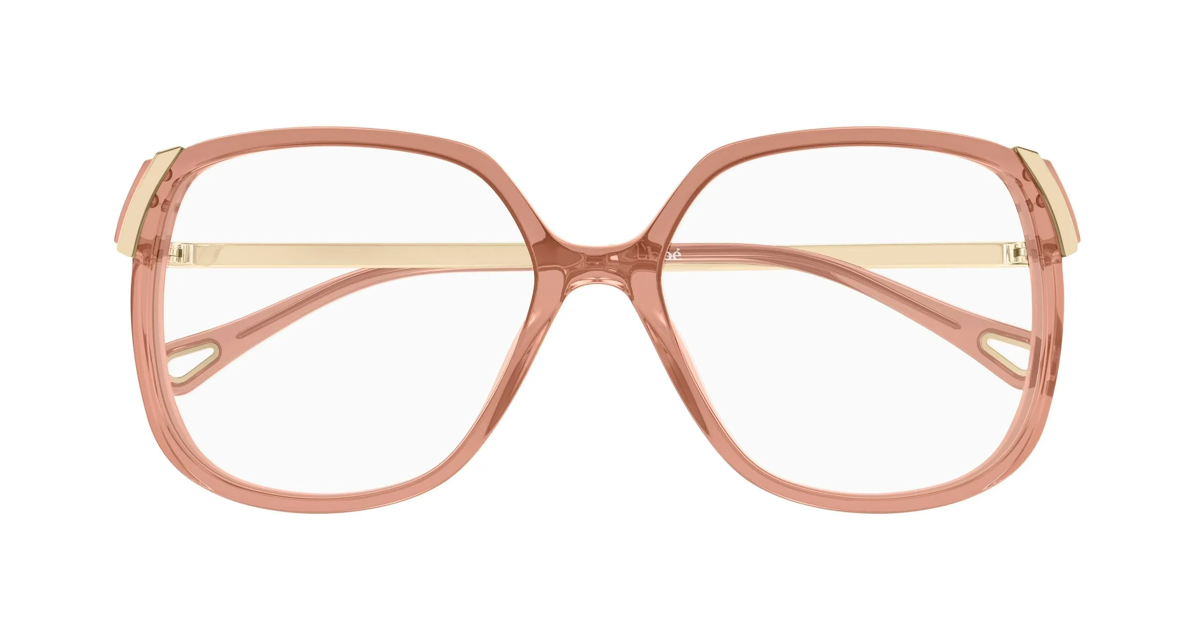 Chloé CH0287O 009 Montature da vista Acetato Marrone Trasparente Squadrata - immagine 2