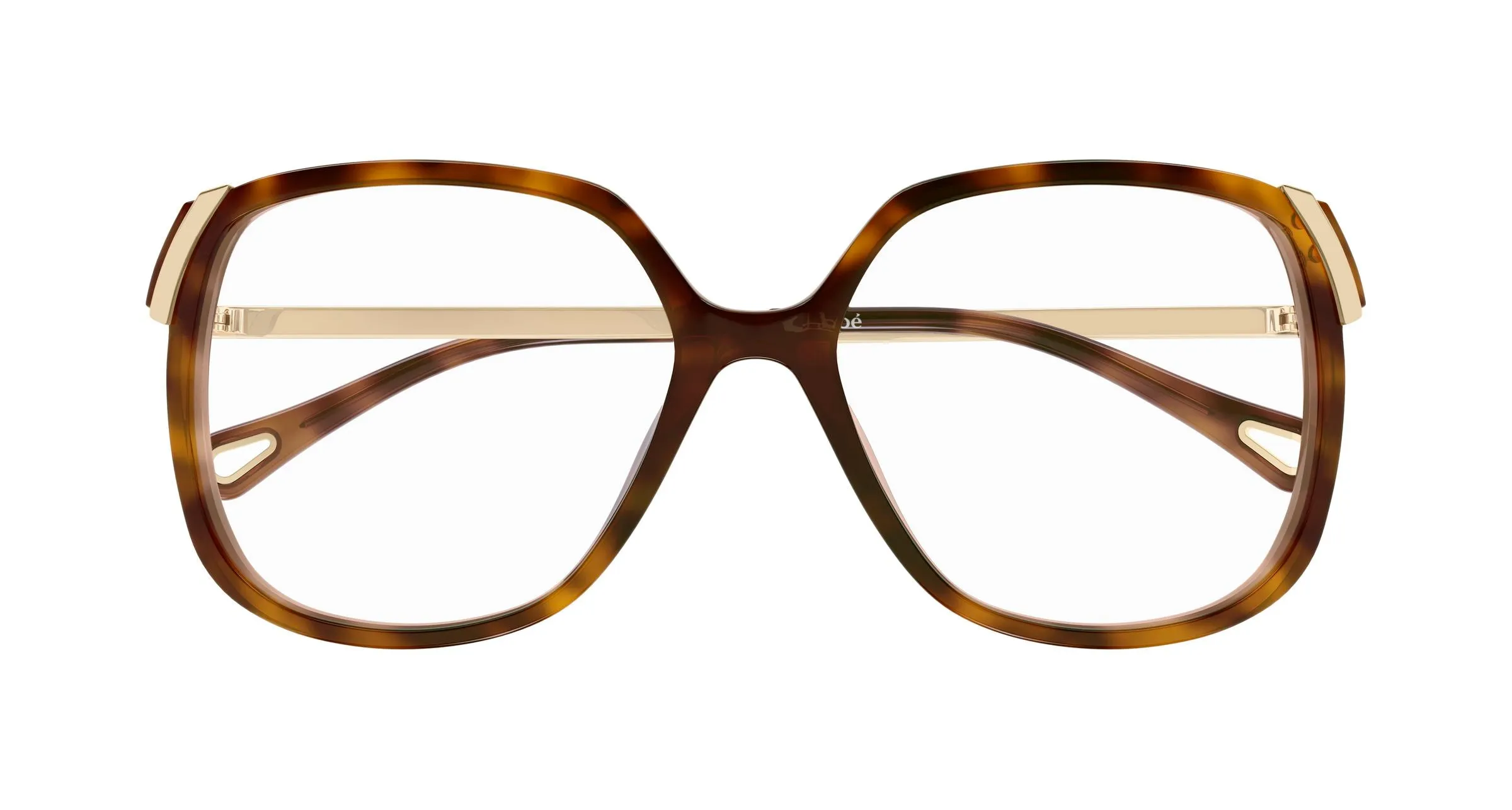 Chloé CH0287O 007 Montature da vista Acetato Havana Trasparente Squadrata - immagine 2