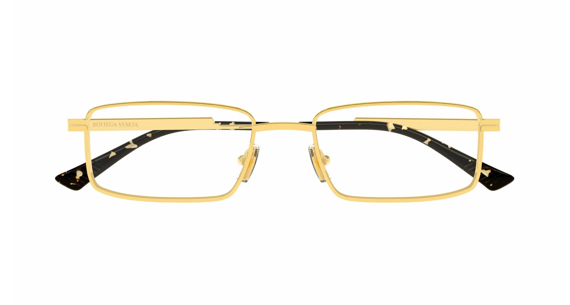 Bottega Veneta BV1467O 003 Montature da vista Metallo Oro Trasparente Squadrata - immagine 2