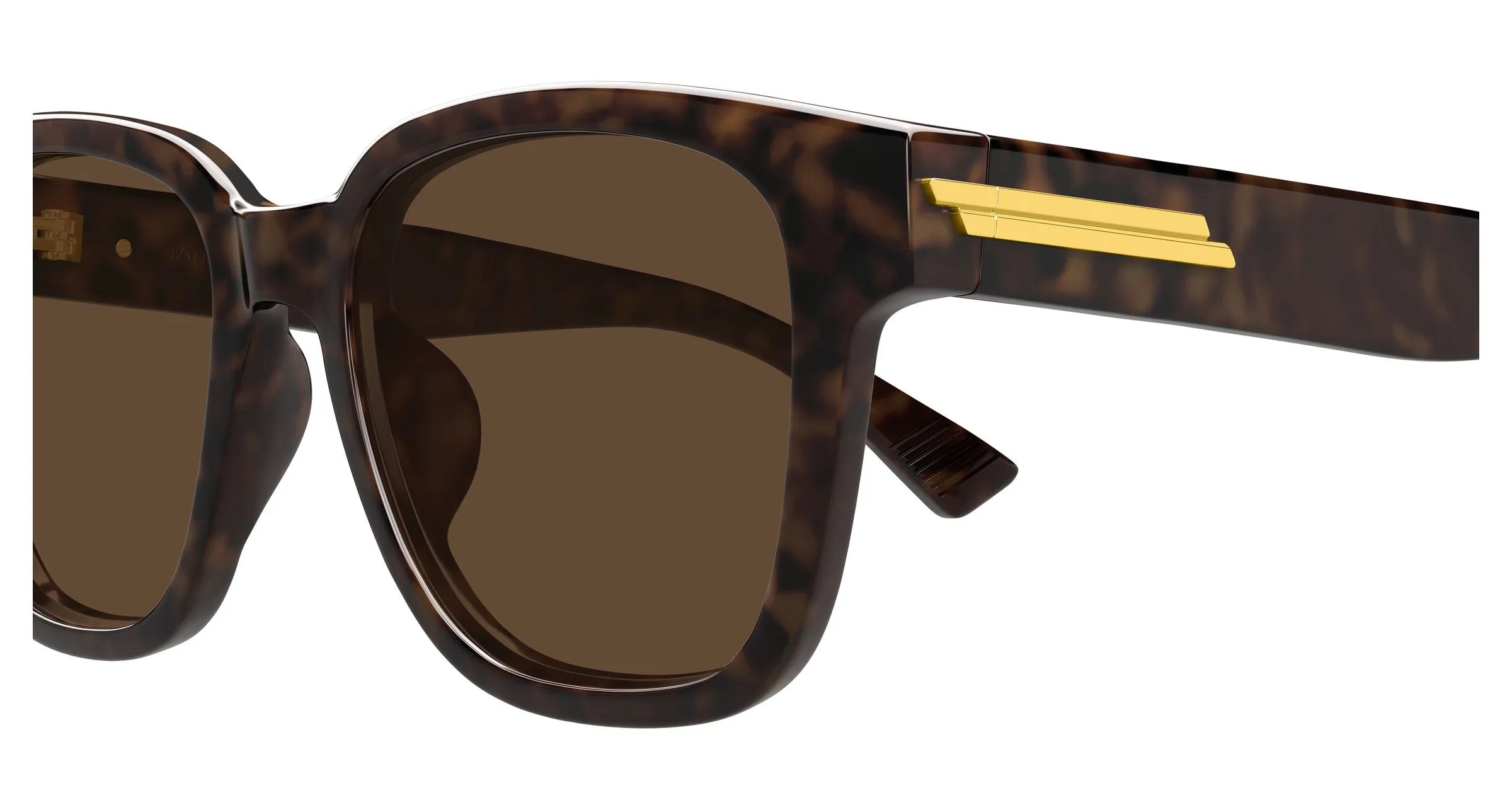 Bottega Veneta BV1461SK 002 Occhiali da sole Acetato Havana Marrone Squadrata - immagine 3