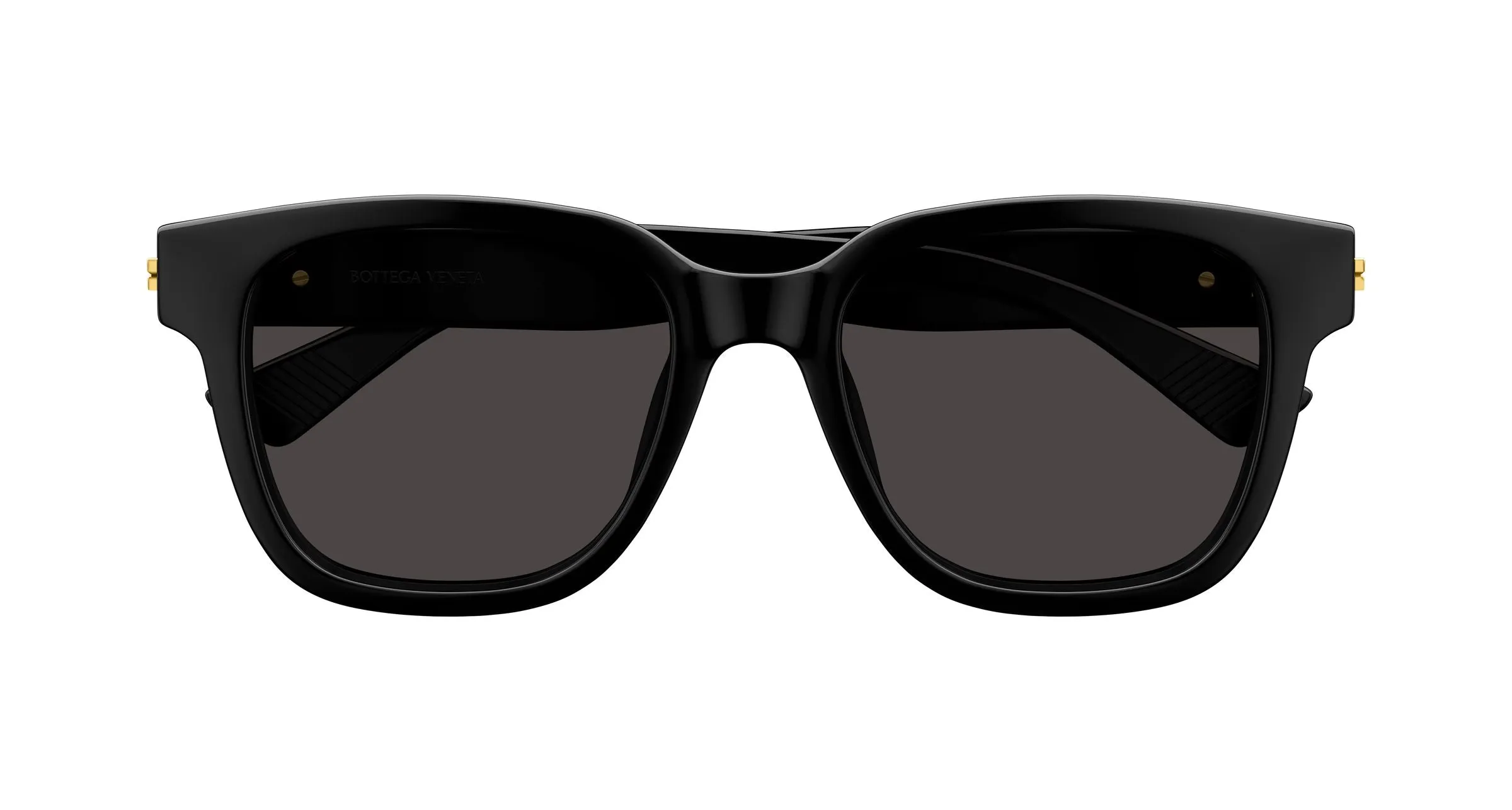 Bottega Veneta BV1461SK 001 Occhiali da sole Acetato Nero Grigio Squadrata - immagine 2