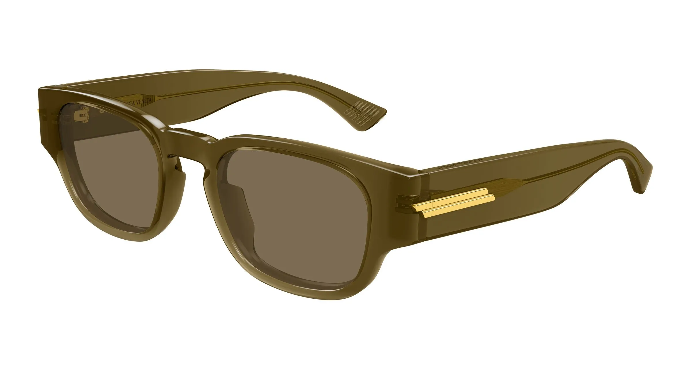 Bottega Veneta BV1460S 004 Occhiali da sole Acetato Marrone Marrone Rotonda - immagine 1