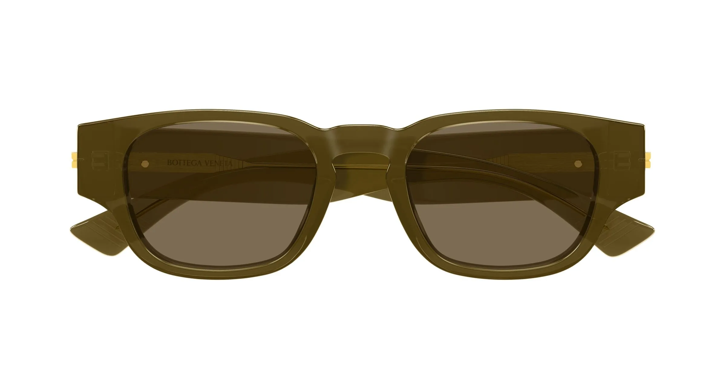 Bottega Veneta BV1460S 004 Occhiali da sole Acetato Marrone Marrone Rotonda - immagine 2