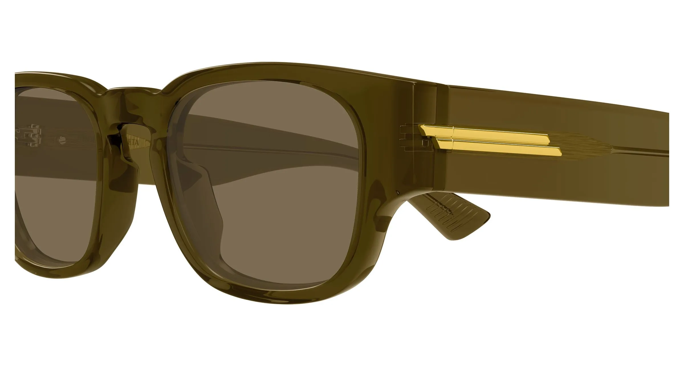 Bottega Veneta BV1460S 004 Occhiali da sole Acetato Marrone Marrone Rotonda - immagine 3