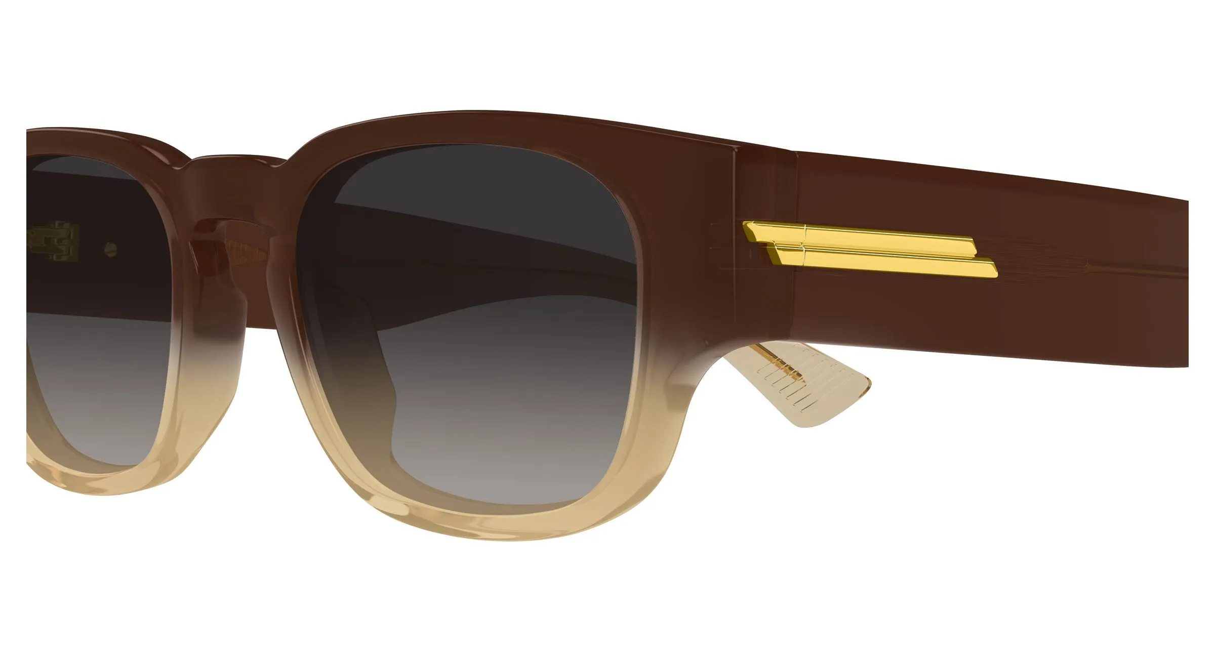 Bottega Veneta BV1460S 003 Occhiali da sole Acetato Marrone Grigio Rotonda - immagine 3