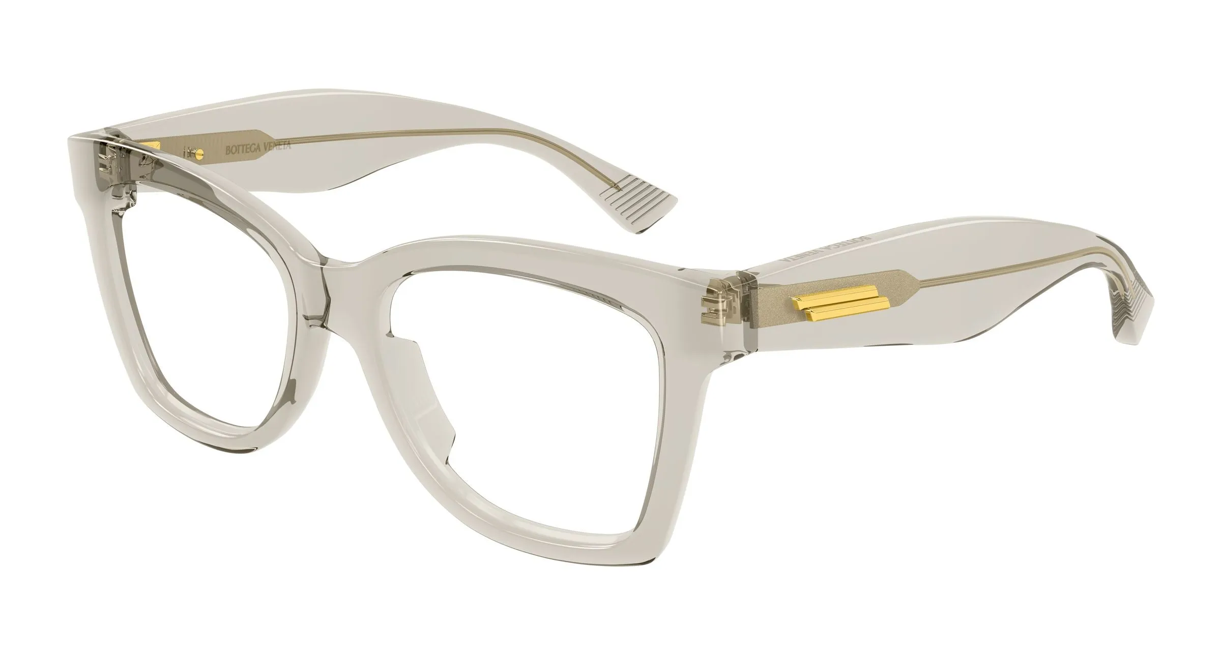 Bottega Veneta BV1459O 003 Montature da vista Acetato Beige Trasparente Farfalla - immagine 1