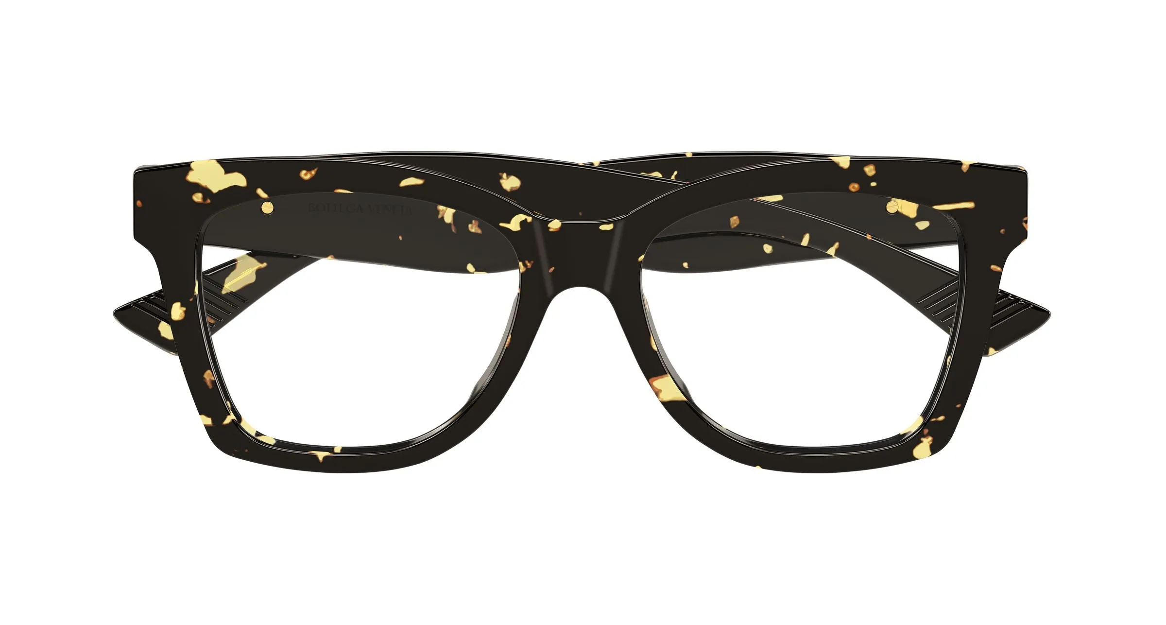Bottega Veneta BV1459O 002 Montature da vista Acetato Havana Trasparente Farfalla - immagine 2