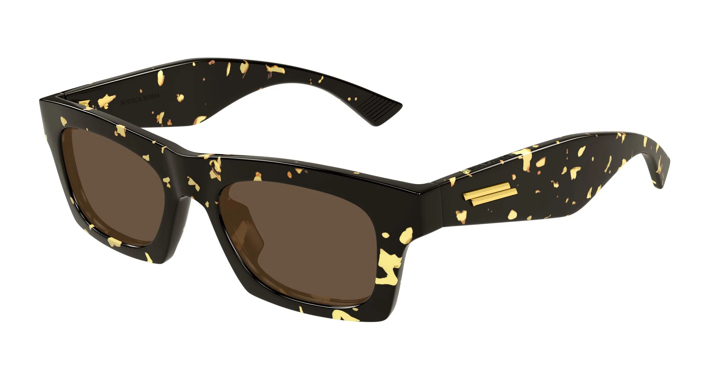 Bottega Veneta BV1457S 002 Occhiali da sole Acetato Havana Marrone Squadrata - immagine 1
