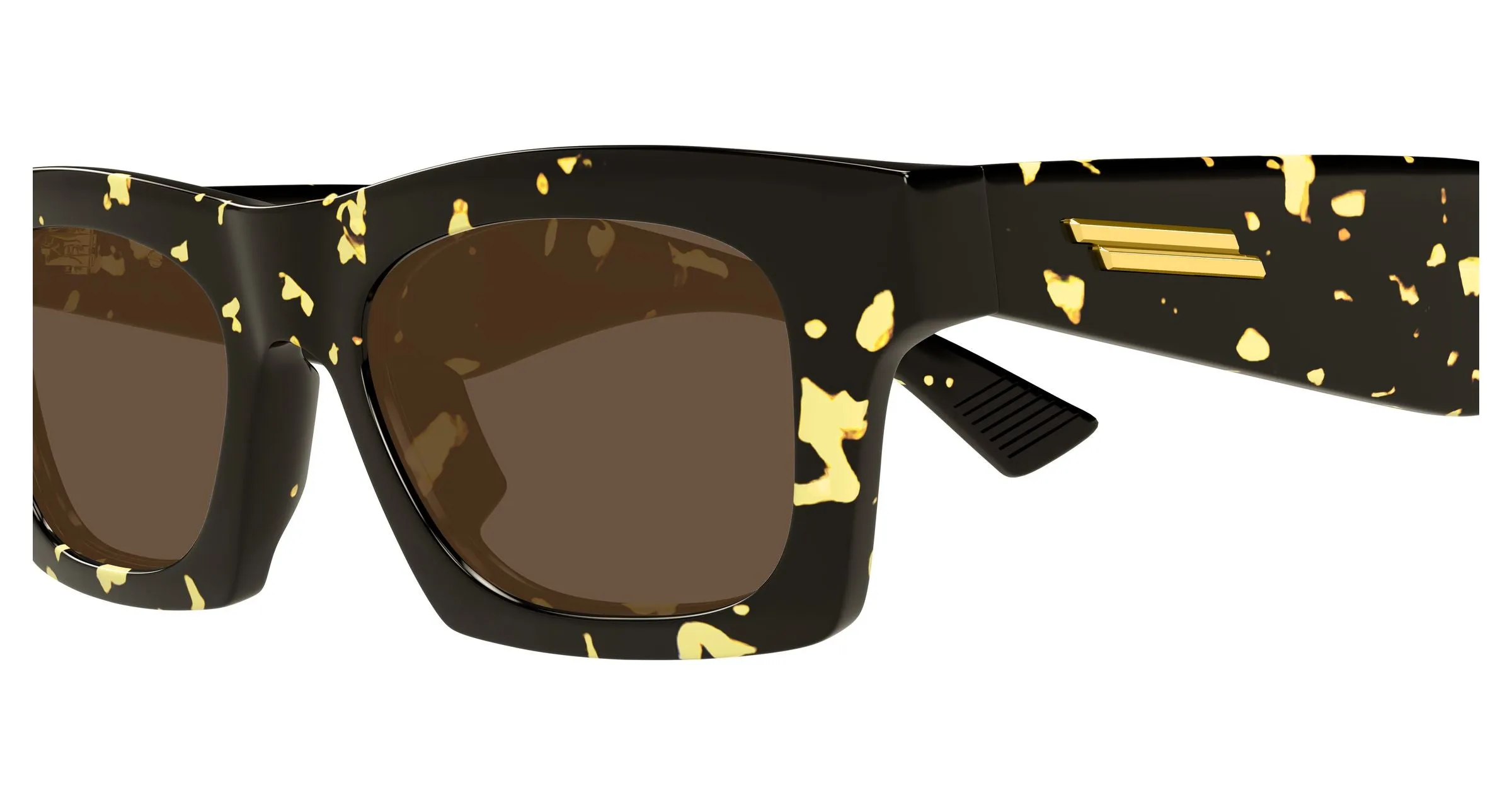 Bottega Veneta BV1457S 002 Occhiali da sole Acetato Havana Marrone Squadrata - immagine 3