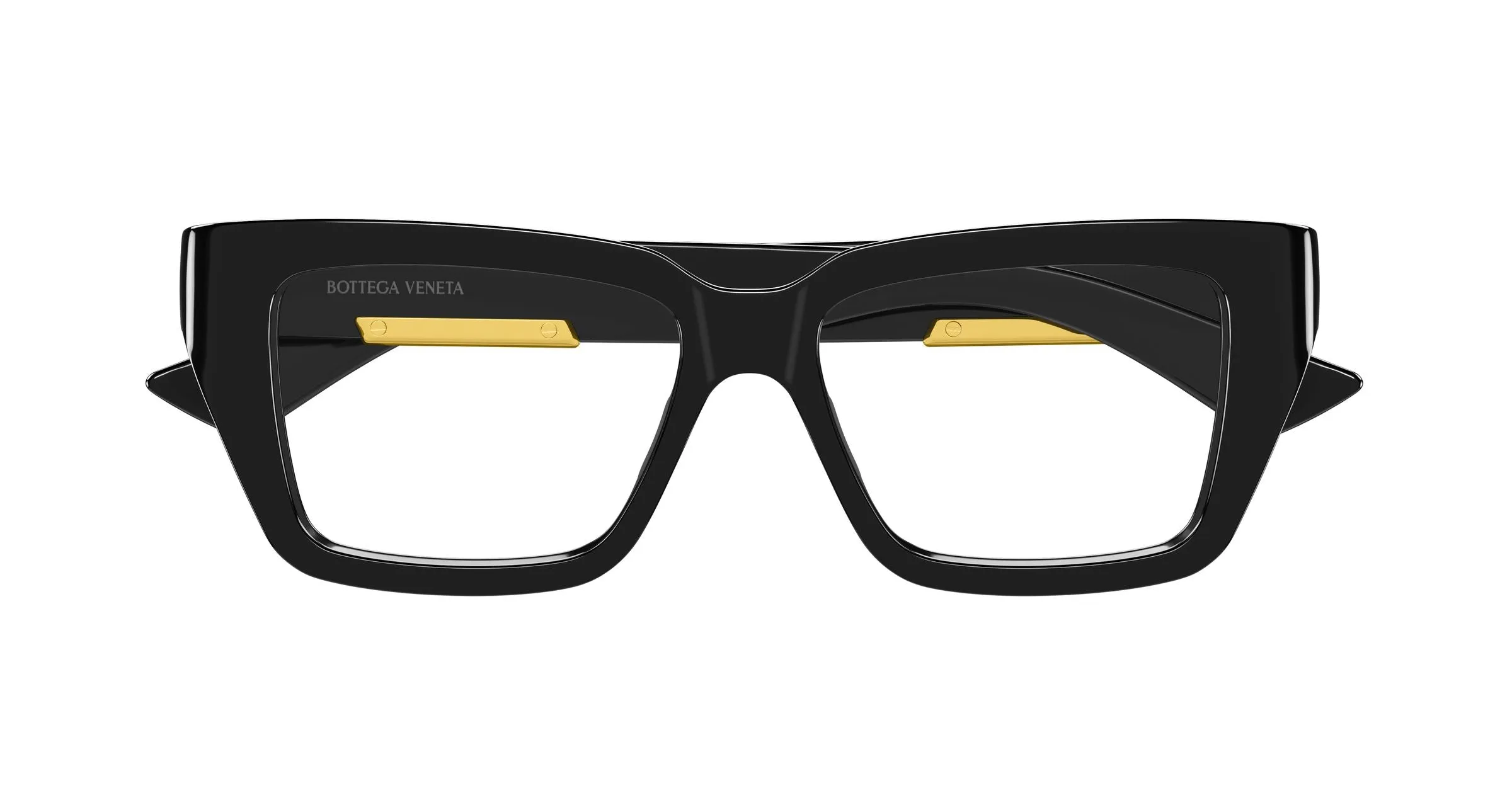 Bottega Veneta BV1455O 001 Montature da vista Bio-iniettato Nero Trasparente Squadrata - immagine 2