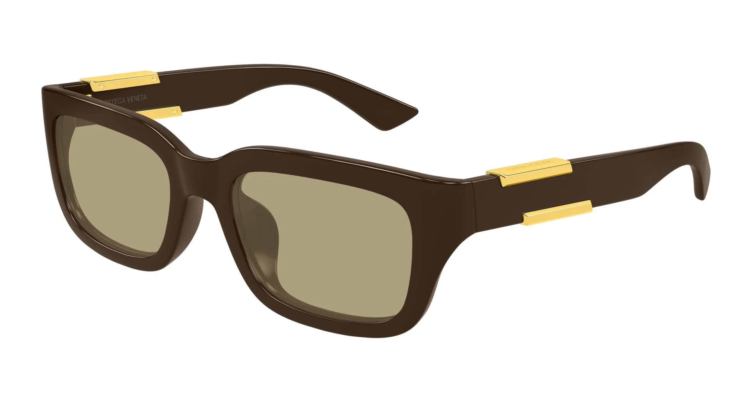 Bottega Veneta BV1453SA 004 Occhiali da sole Bio-iniettato Marrone Marrone Squadrata - immagine 1