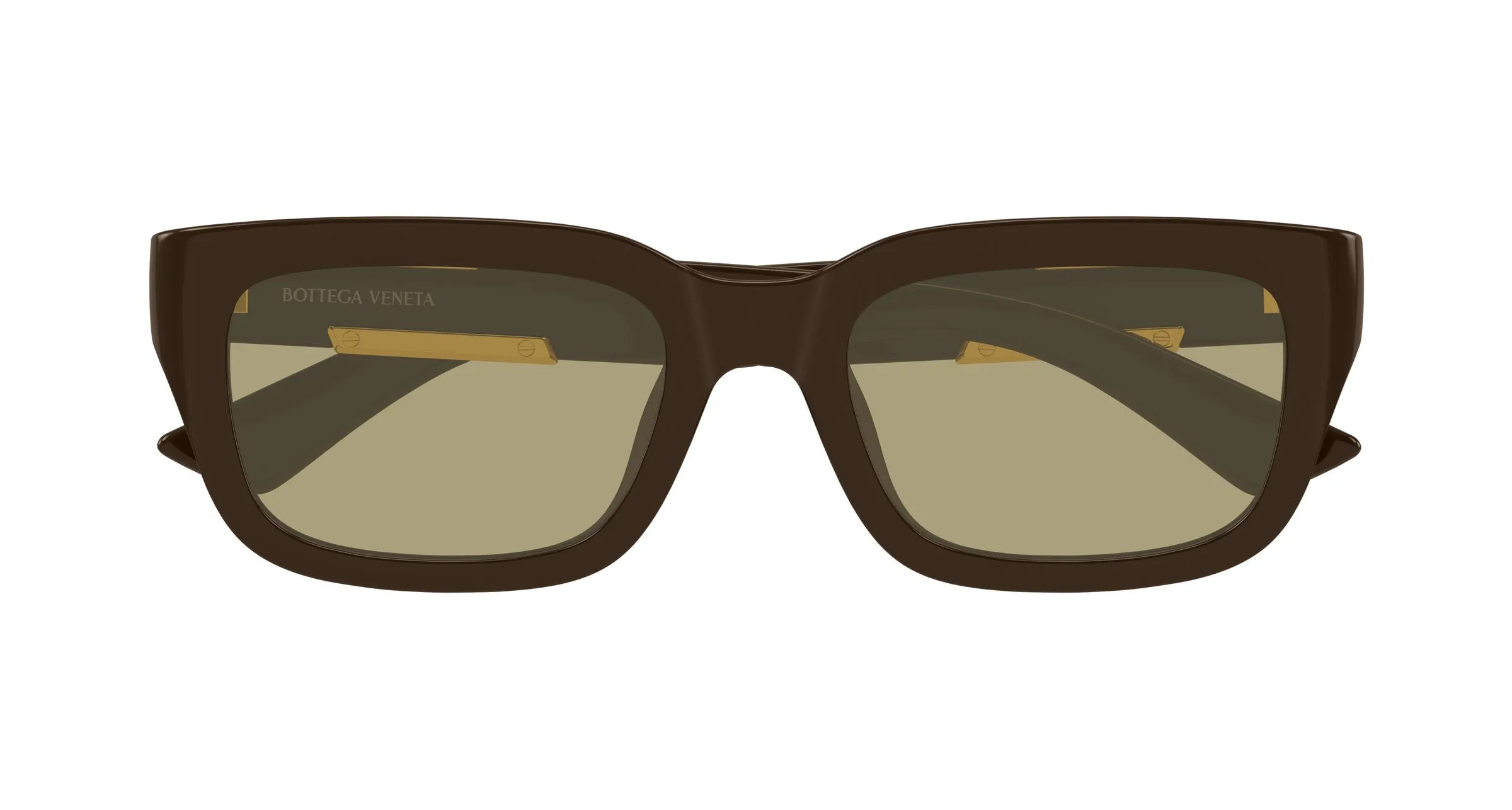 Bottega Veneta BV1453SA 004 Occhiali da sole Bio-iniettato Marrone Marrone Squadrata - immagine 2