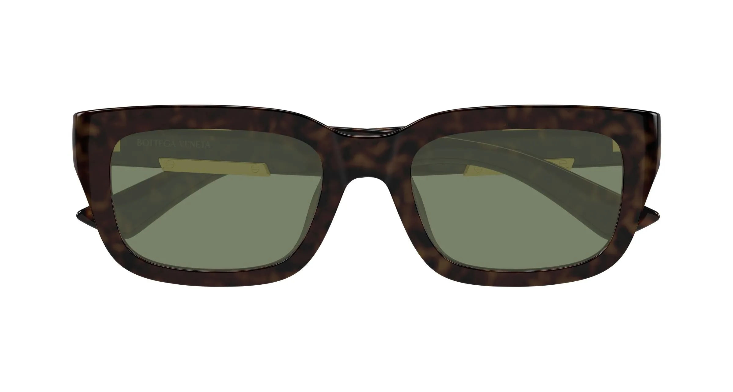 Bottega Veneta BV1453SA 003 Occhiali da sole Bio-iniettato Havana Verde Squadrata - immagine 2