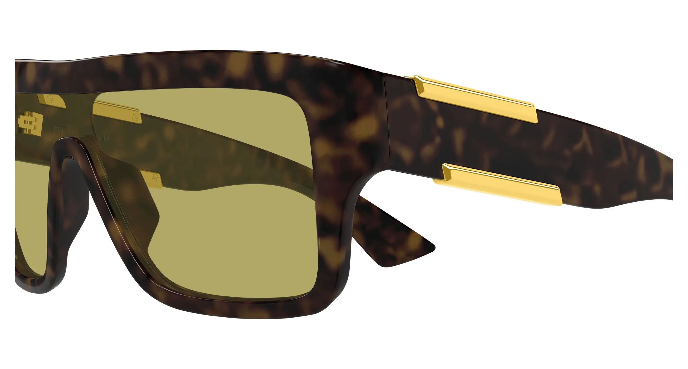 Bottega Veneta BV1451S 002 Occhiali da sole Bio-iniettato Havana Geometrica - immagine 3