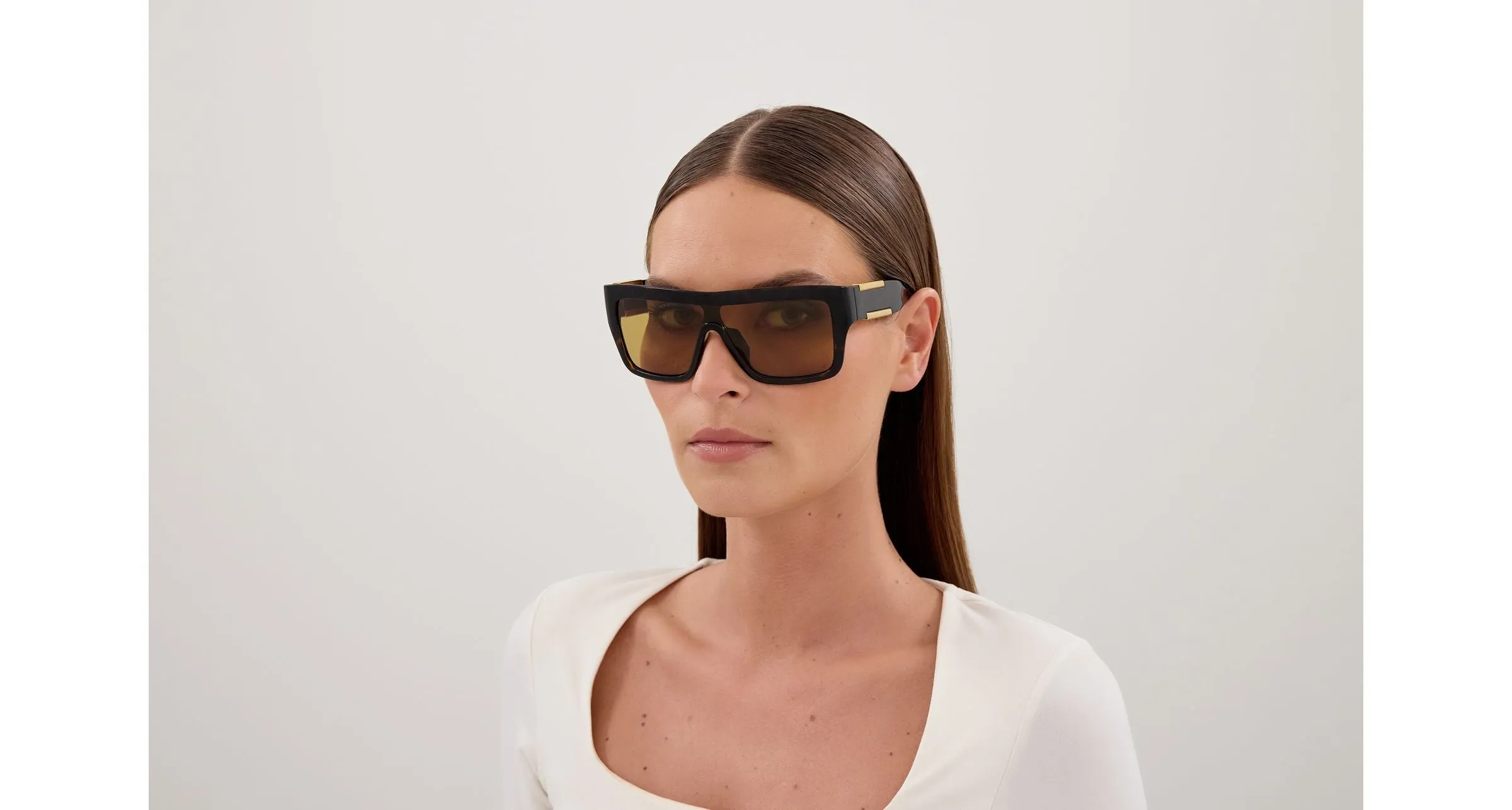 Bottega Veneta BV1451S 002 Occhiali da sole Bio-iniettato Havana Geometrica - immagine 4