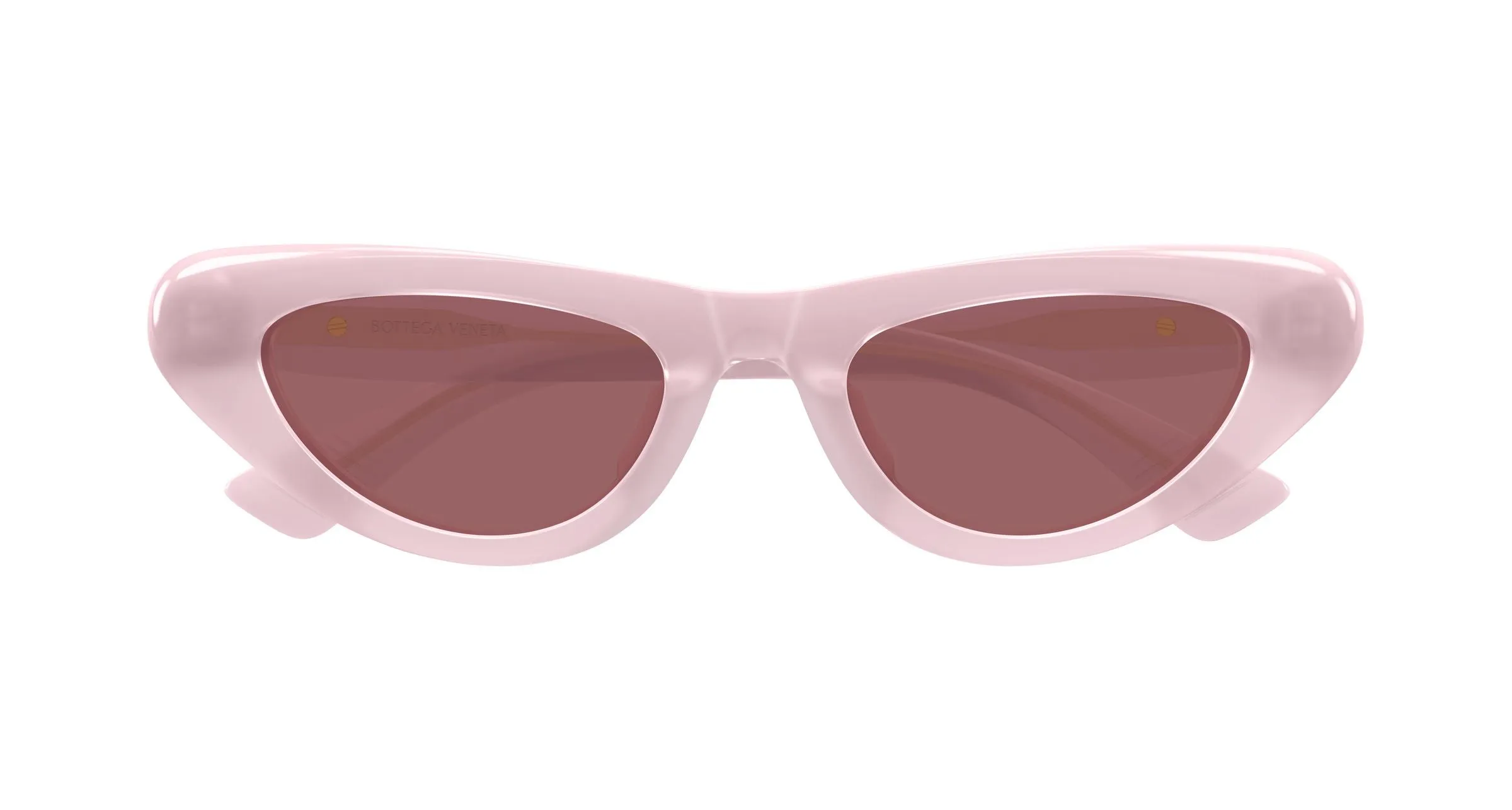 Bottega Veneta BV1450S 004 Occhiali da sole Acetato Rosa Rosso Cat Eye - immagine 2