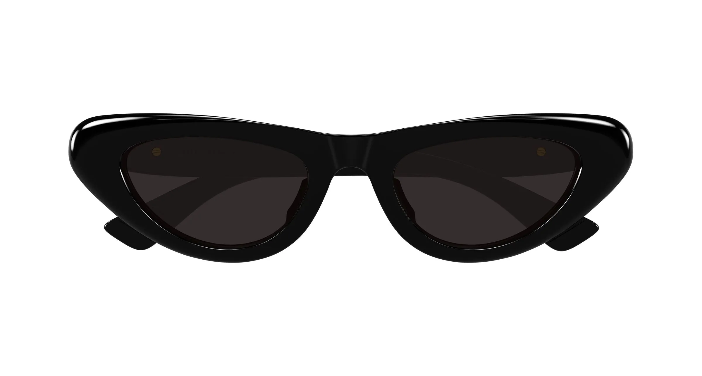 Bottega Veneta BV1450S 001 Occhiali da sole Acetato Nero Grigio Cat Eye - immagine 2