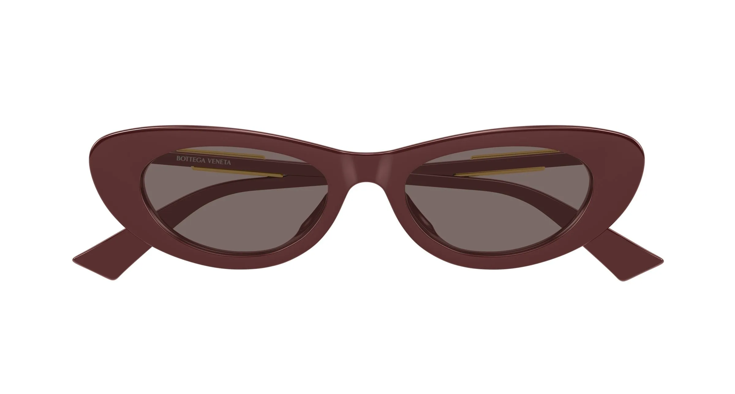Bottega Veneta BV1447S 003 Occhiali da sole Acetato Bordeaux Marrone Cat Eye - immagine 2