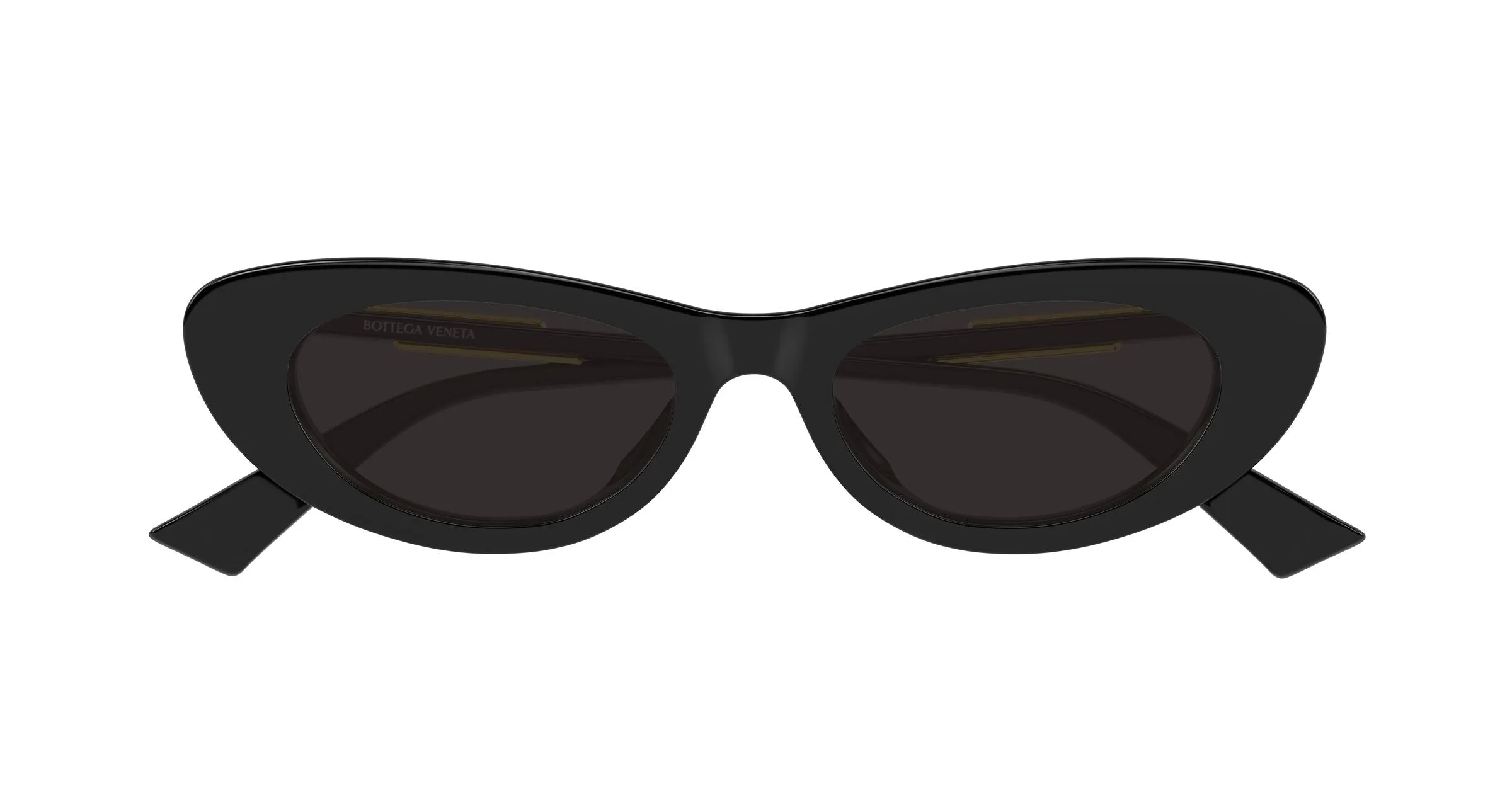 Bottega Veneta BV1447S 001 Occhiali da sole Acetato Nero Grigio Cat Eye - immagine 2