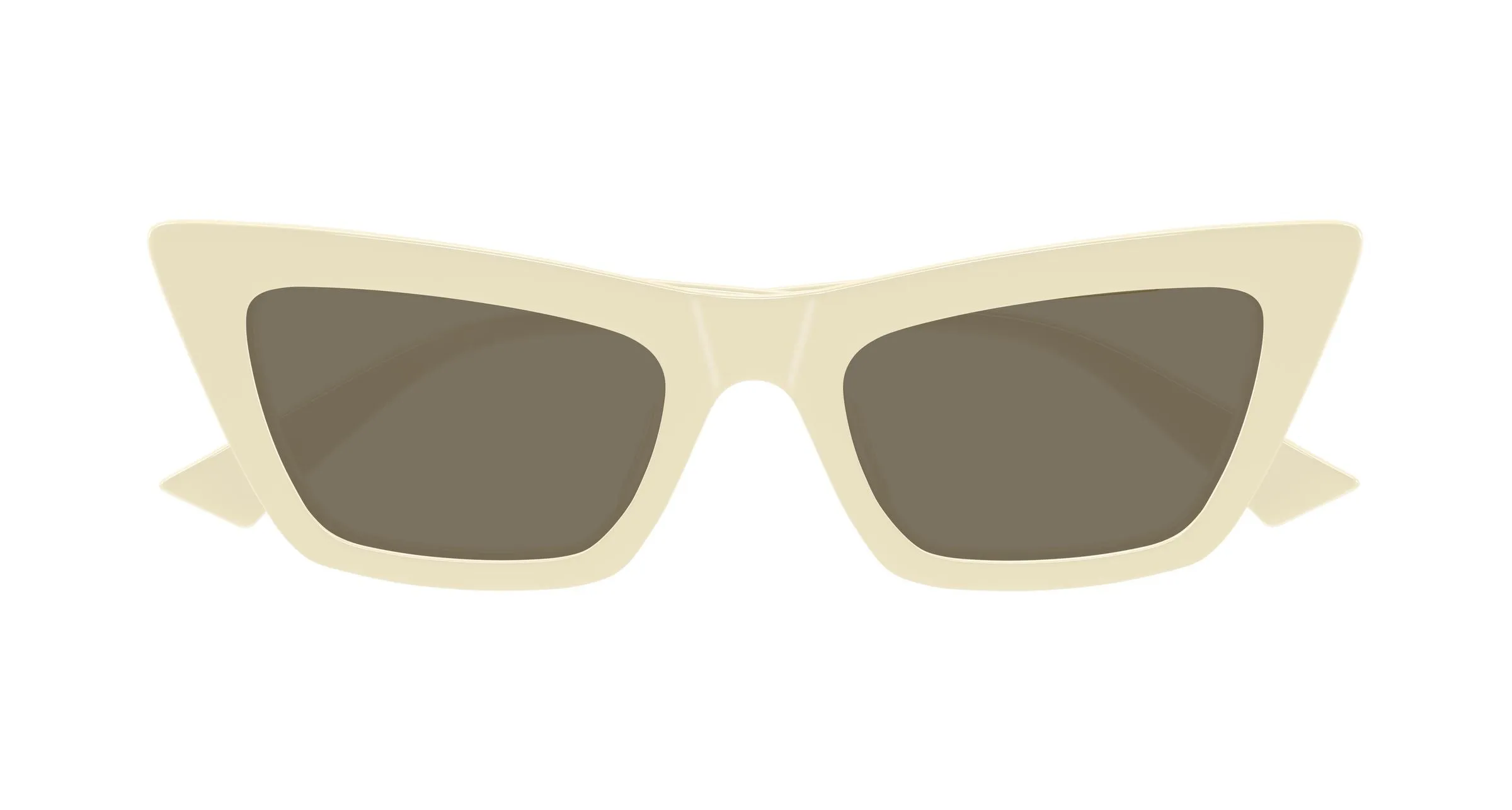 Bottega Veneta BV1446S 004 Occhiali da sole Acetato Beige Marrone Cat Eye - immagine 2