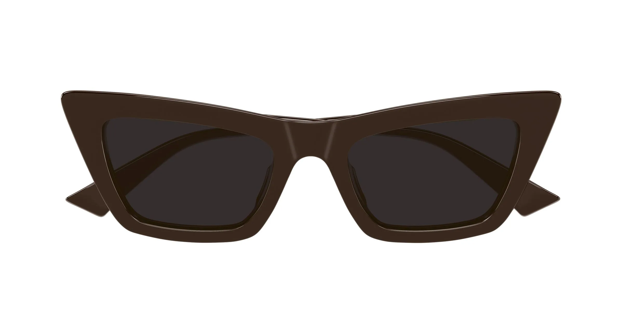 Bottega Veneta BV1446S 003 Occhiali da sole Acetato Marrone Grigio Cat Eye - immagine 2