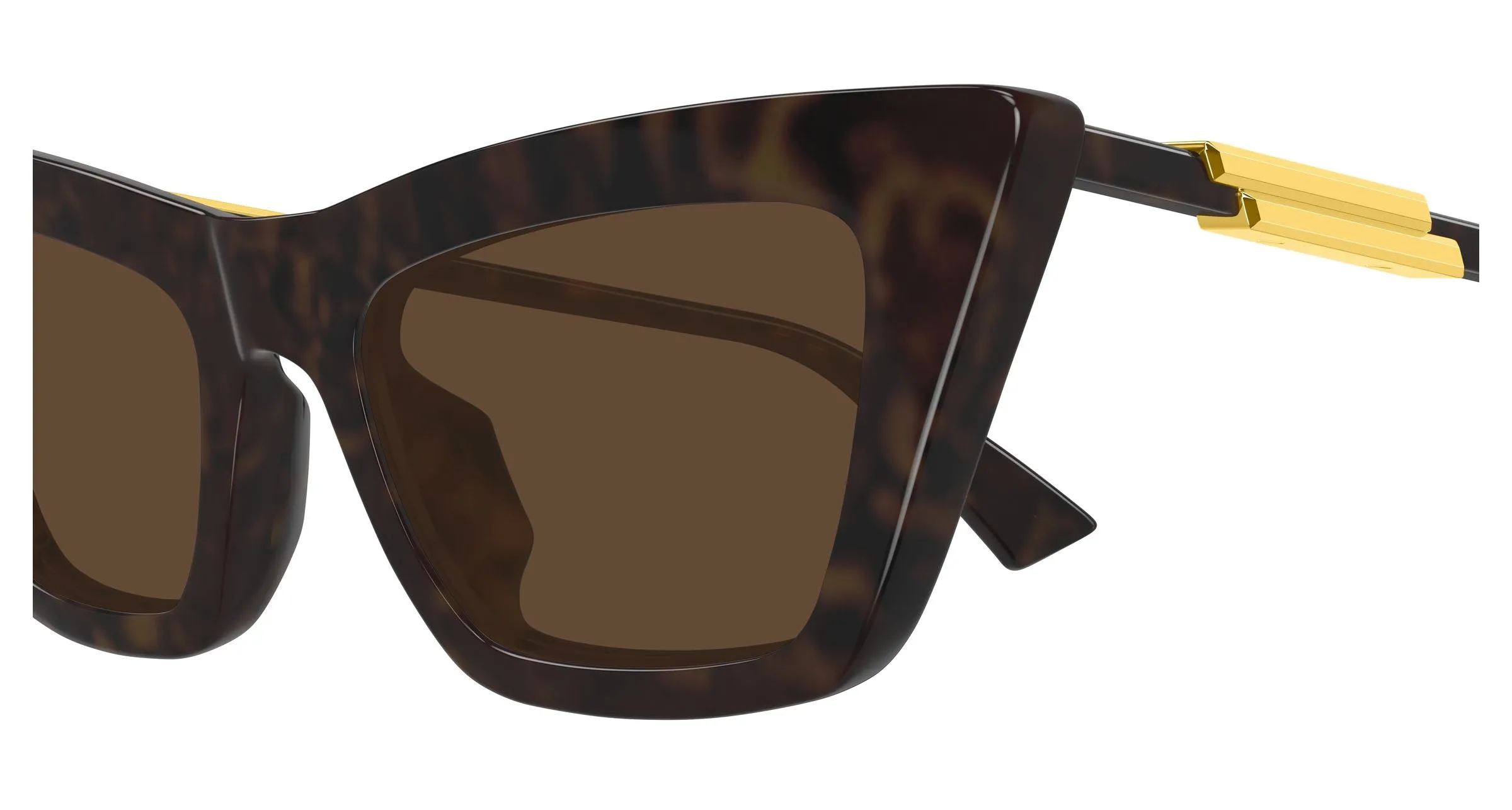 Bottega Veneta BV1446S 002 Occhiali da sole Acetato Havana Marrone Cat Eye - immagine 3