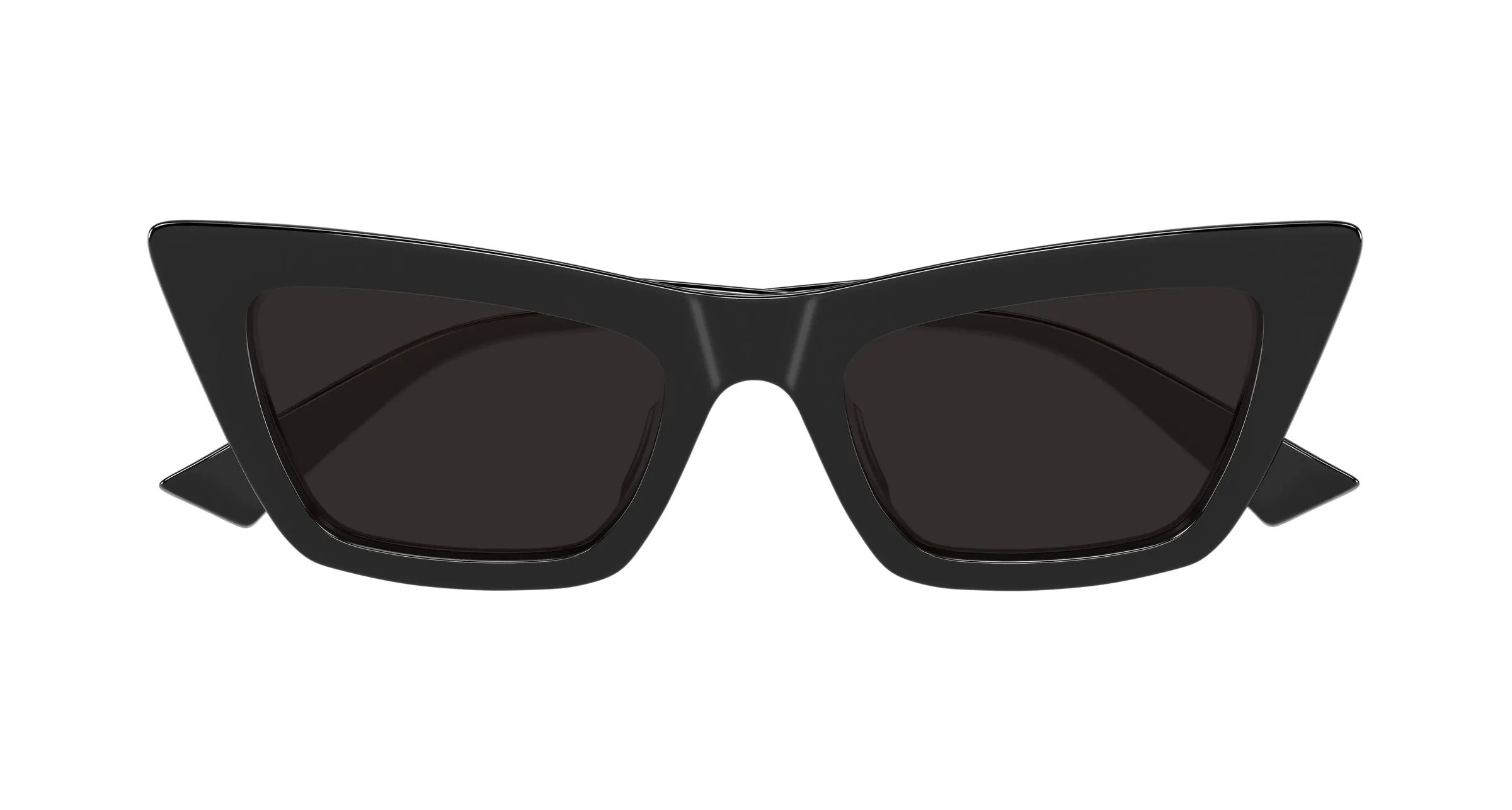 Bottega Veneta BV1446S 001 Occhiali da sole Acetato Nero Grigio Cat Eye - immagine 2