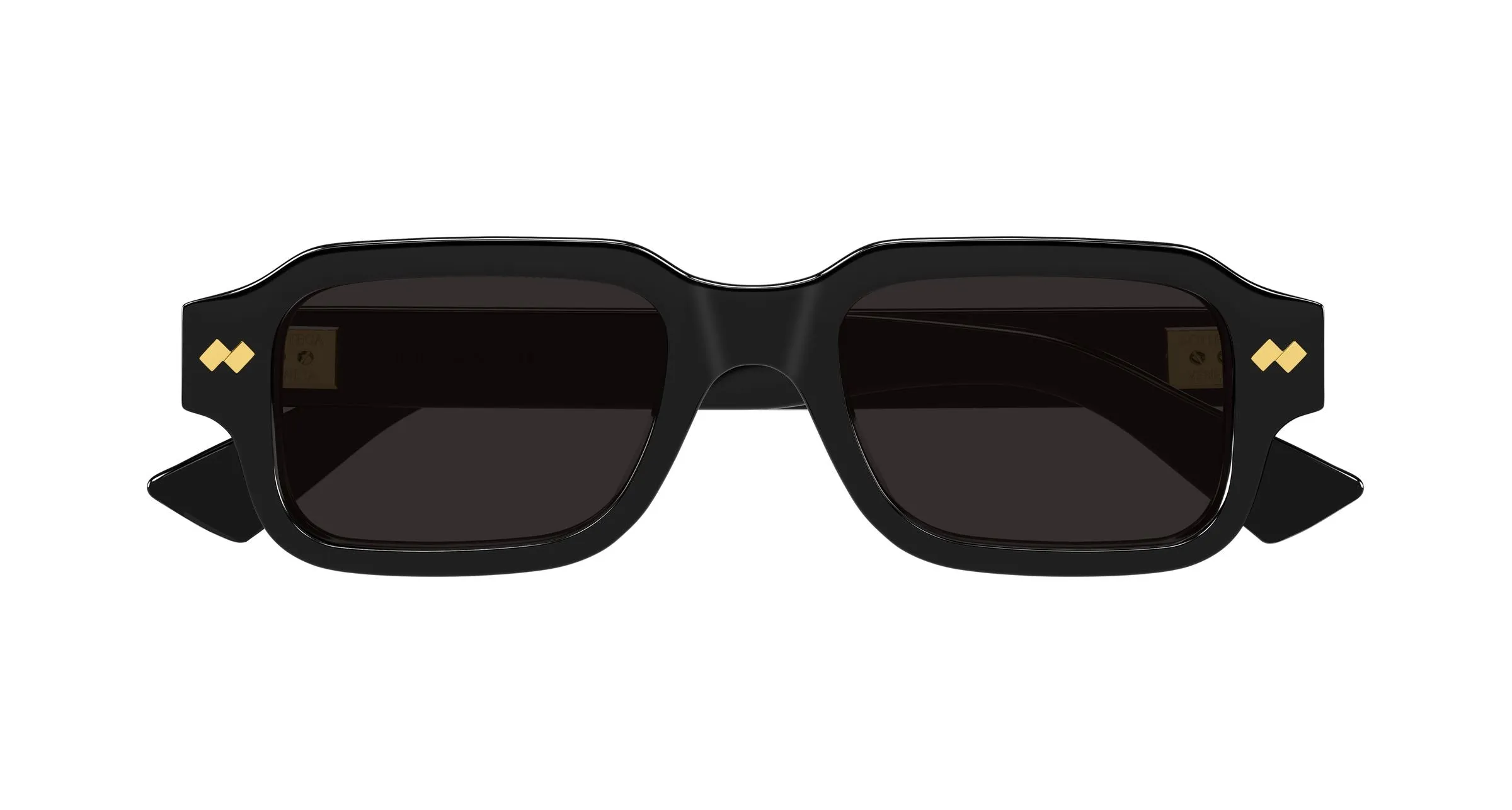 Bottega Veneta BV1442S 001 Occhiali da sole Acetato Nero Grigio Squadrata - immagine 2