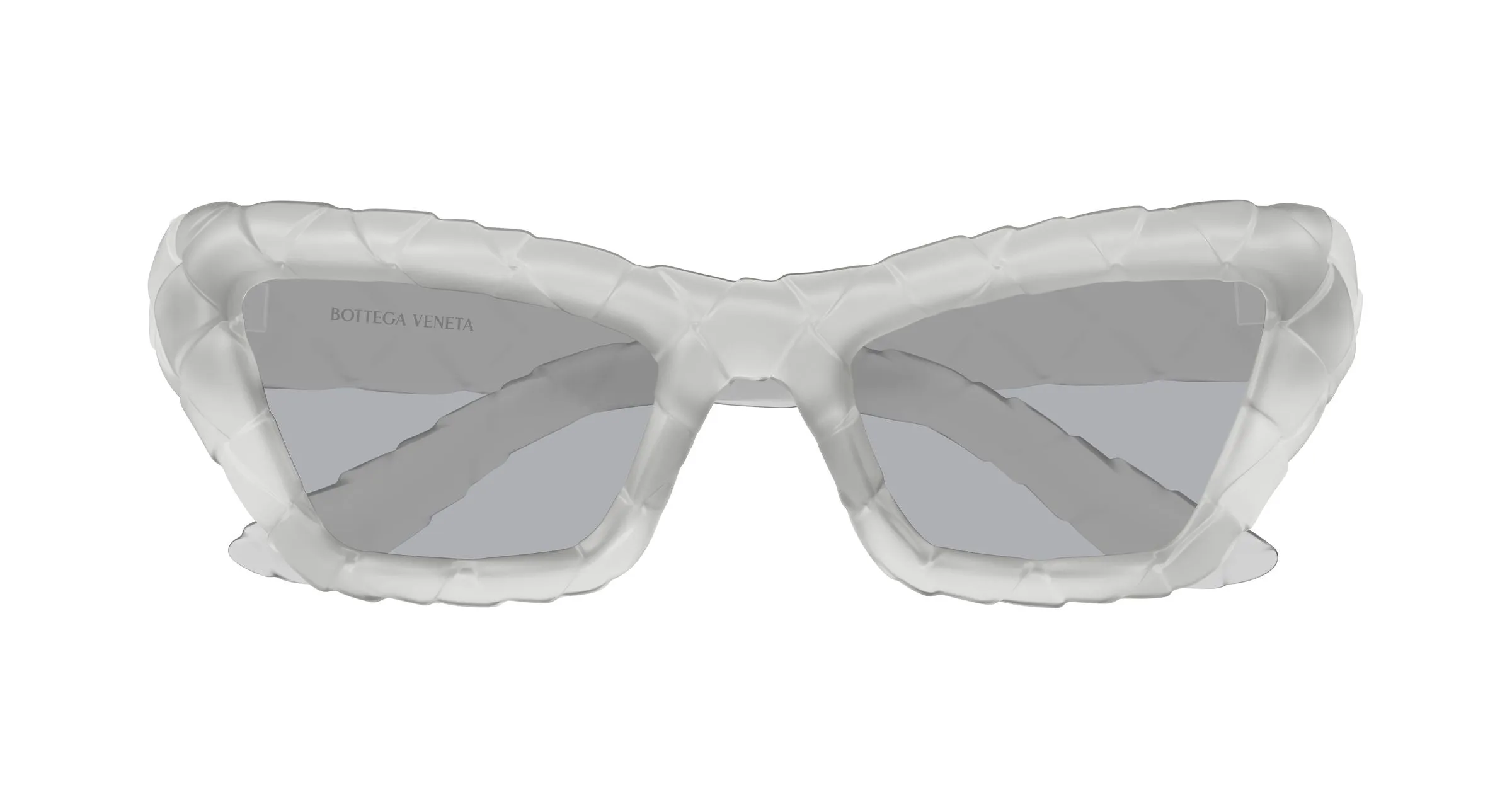 Bottega Veneta BV1438S 004 Occhiali da sole Bio-iniettato Grigio Blu Cat Eye - immagine 2
