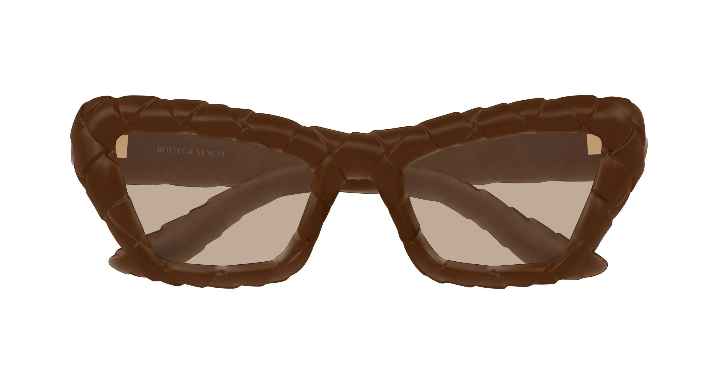 Bottega Veneta BV1438S 002 Occhiali da sole Bio-iniettato Marrone Grigio Cat Eye - immagine 2