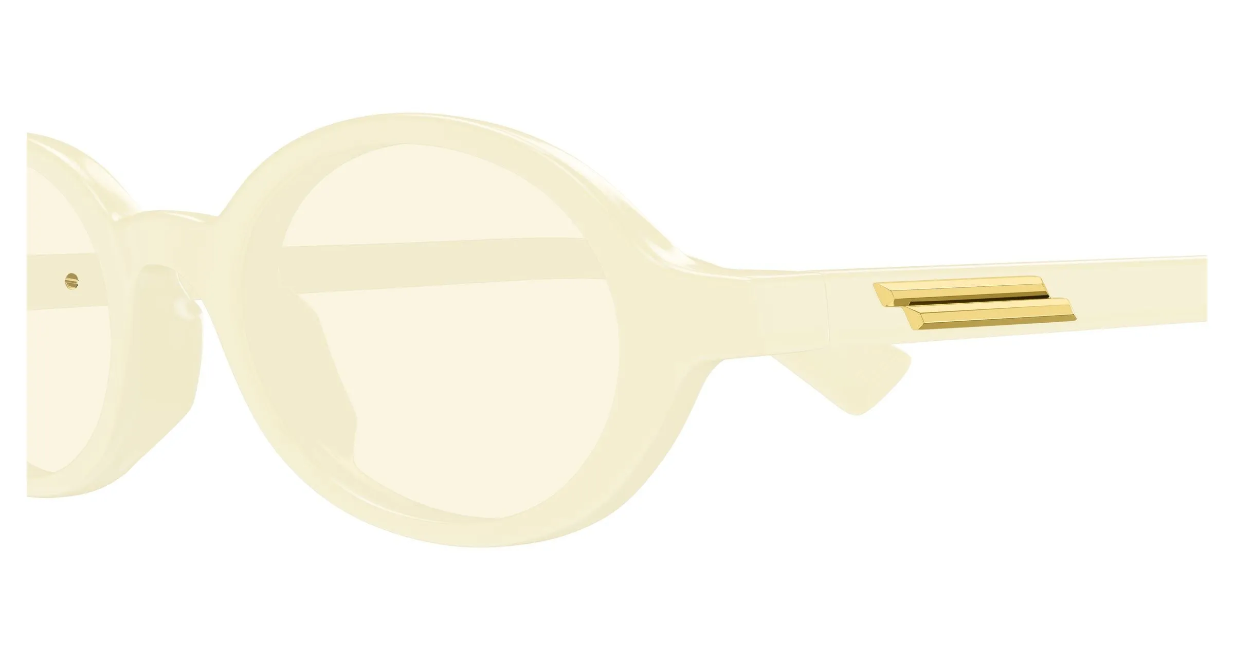 Bottega Veneta BV1388S 008 Occhiali da sole Acetato Beige Rotonda - immagine 3
