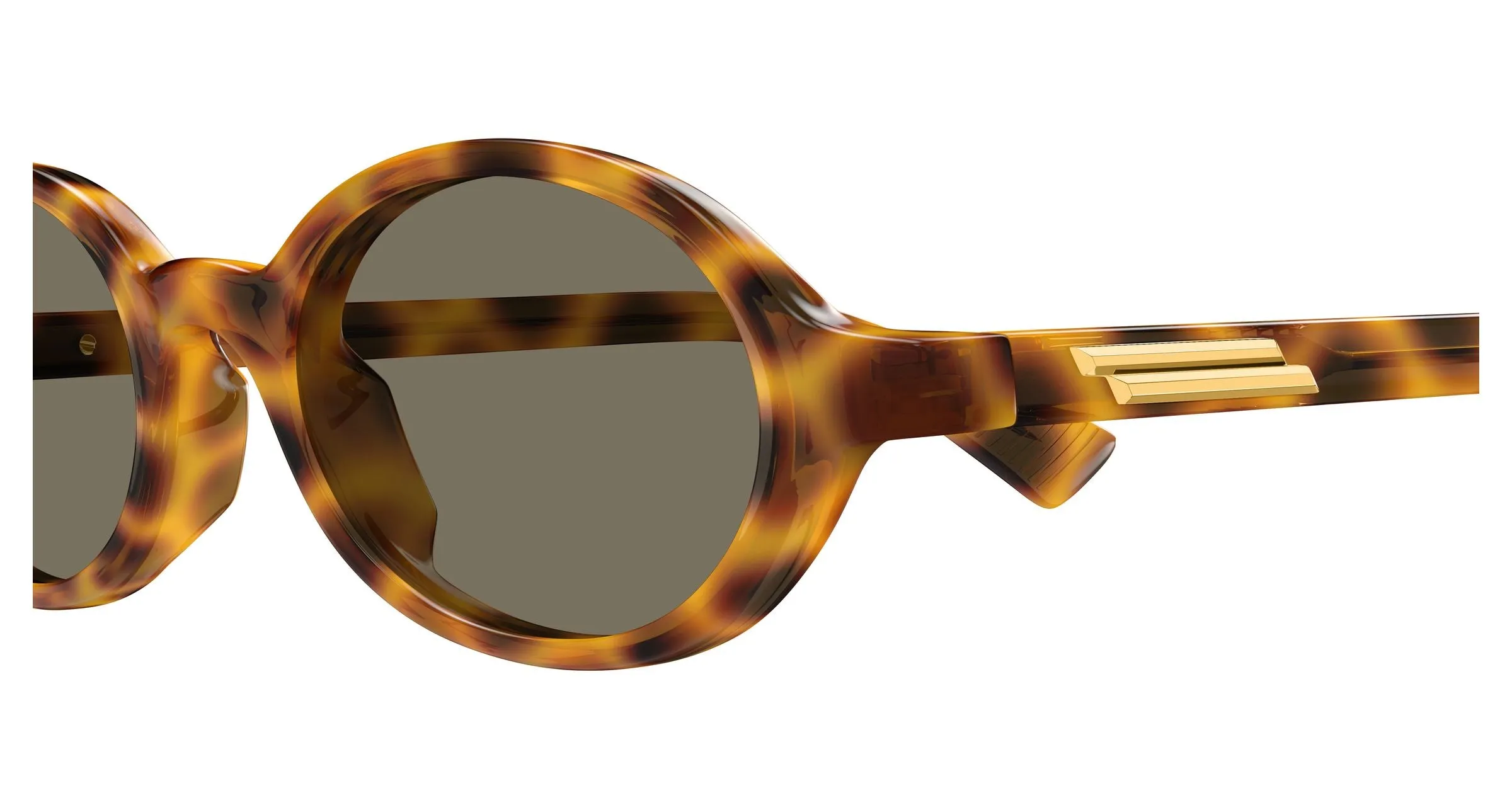 Bottega Veneta BV1388S 006 Occhiali da sole Acetato Havana Marrone Rotonda - immagine 3