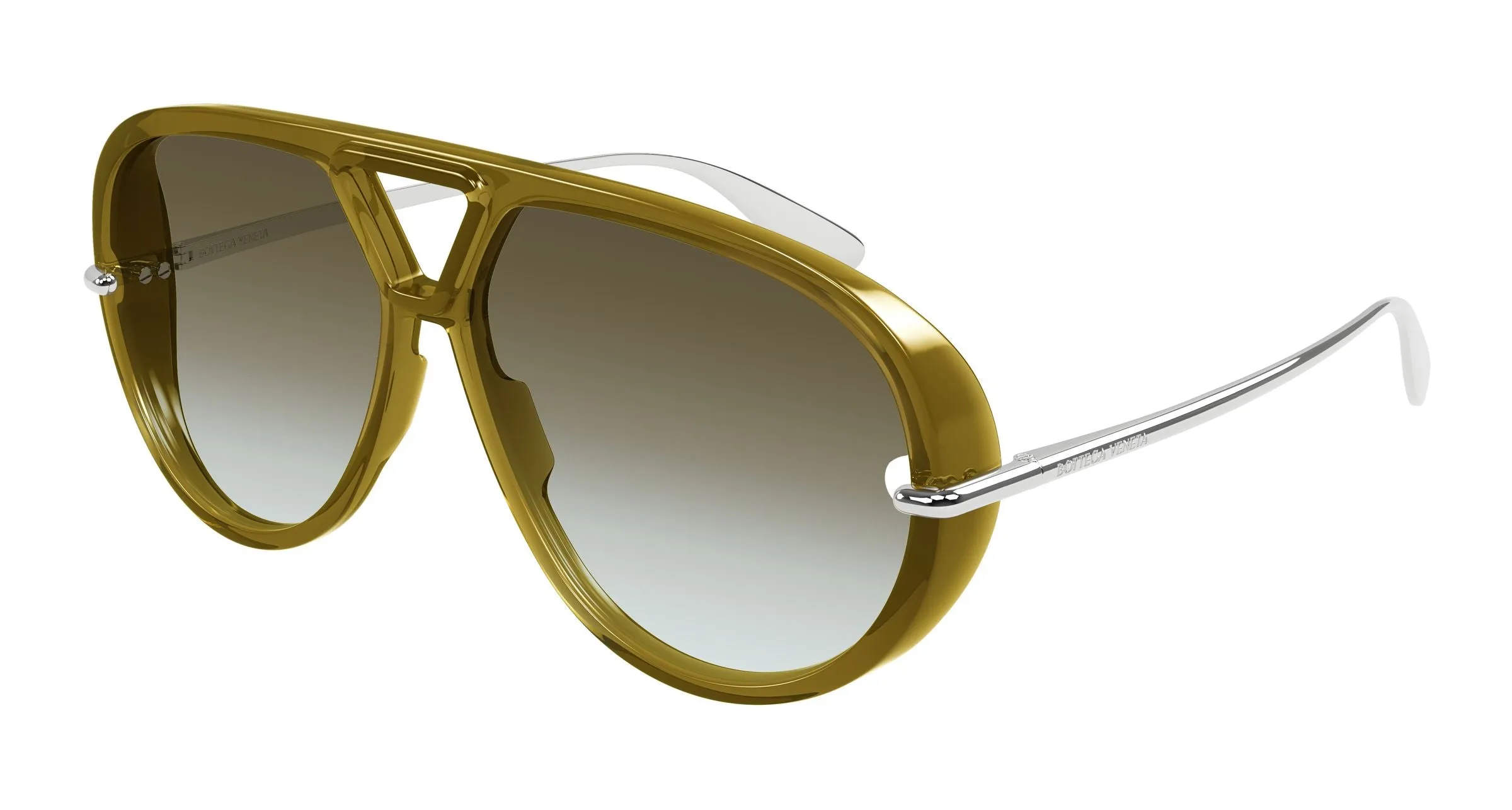 Bottega Veneta BV1274S 006 Occhiali da sole Acetato Marrone Marrone Pilot - immagine 1