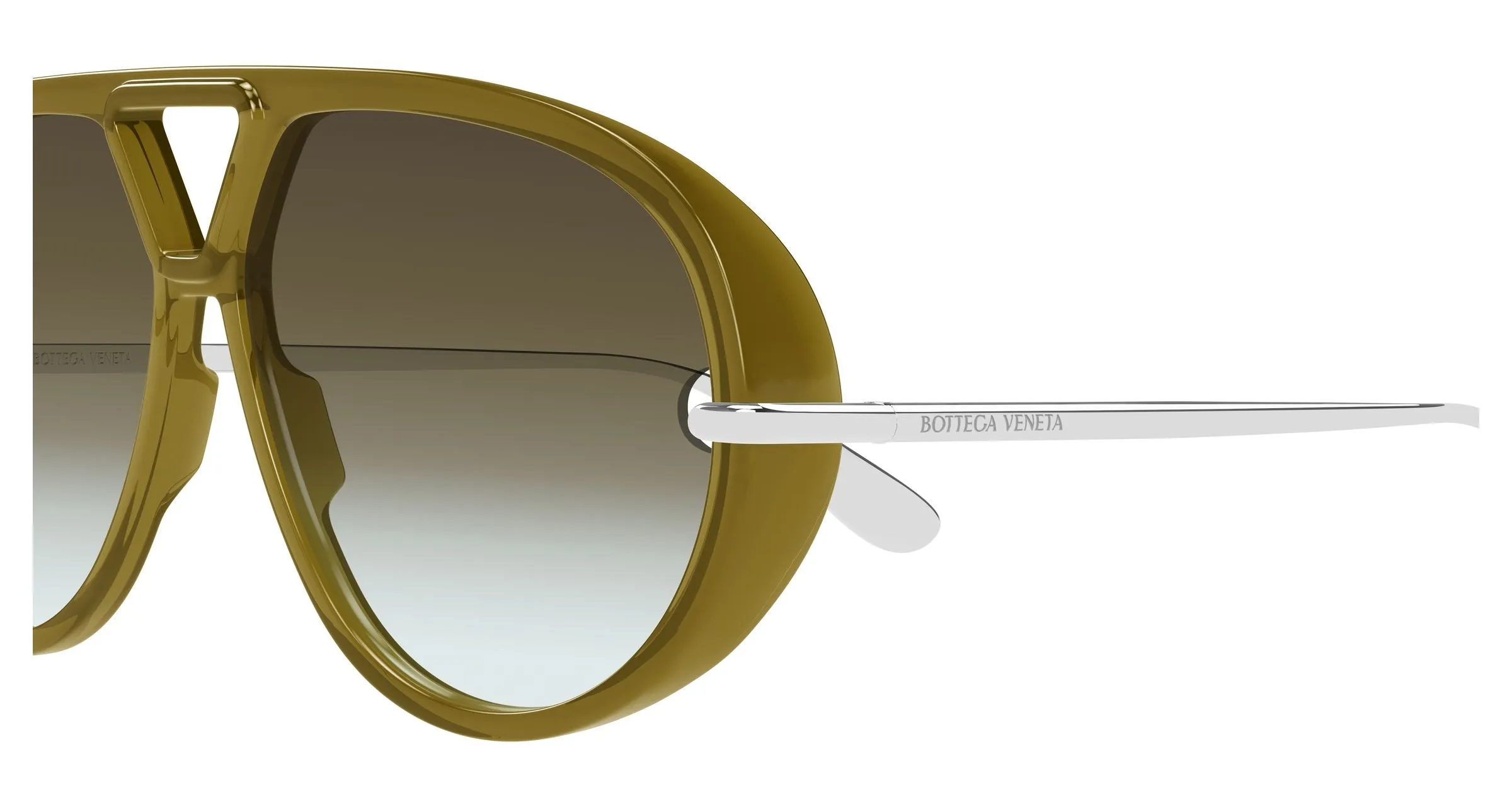 Bottega Veneta BV1274S 006 Occhiali da sole Acetato Marrone Marrone Pilot - immagine 3