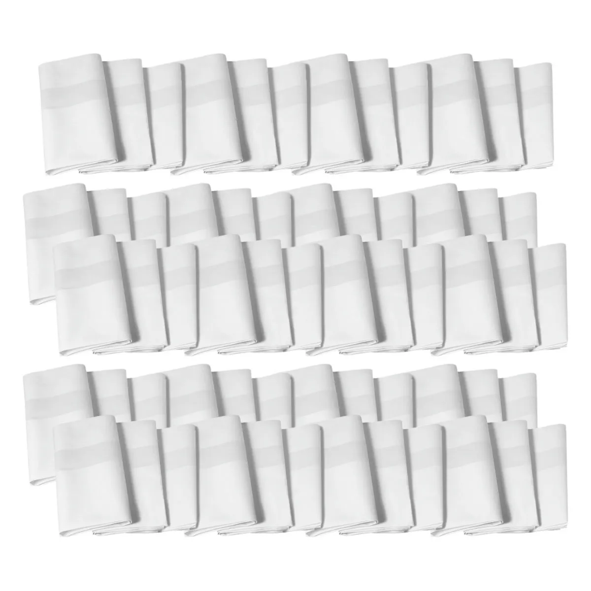 60x ERWIN M. Confezione risparmio tovaglioli Atlanta-Fox; 40x40 cm (LxL); bianco; 60 pz. / Pacco - immagine 1